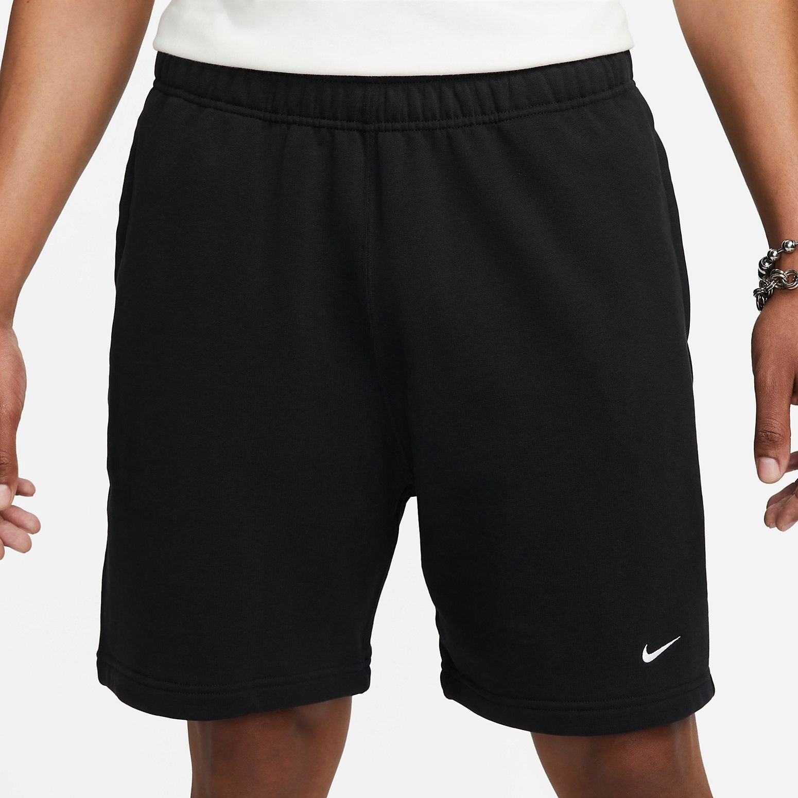 Nike Solo Swoosh French Terry Shorts 'Black' DX0817-010 - 2