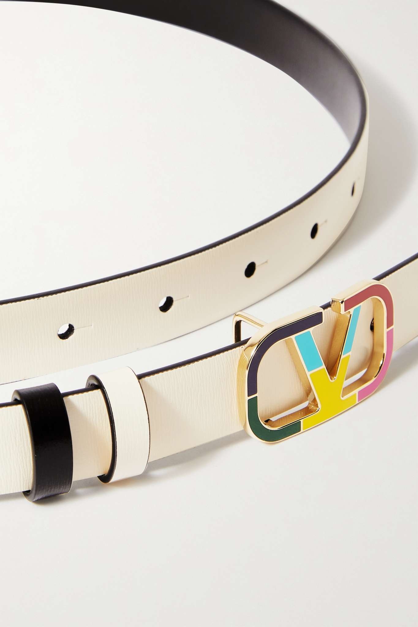 Valentino Garavani VLOGO reversible leather belt - 3