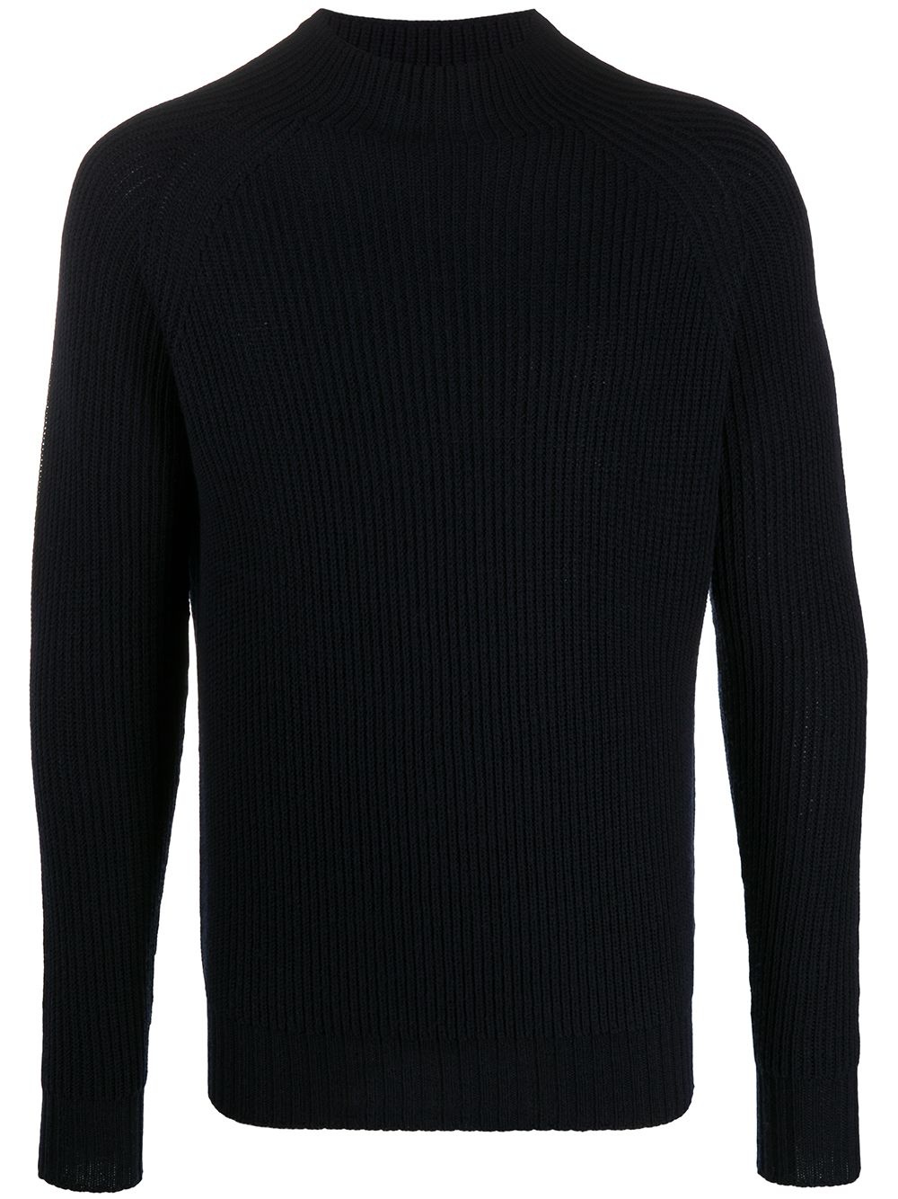 ribbed-knit virgin wool jumper - 1