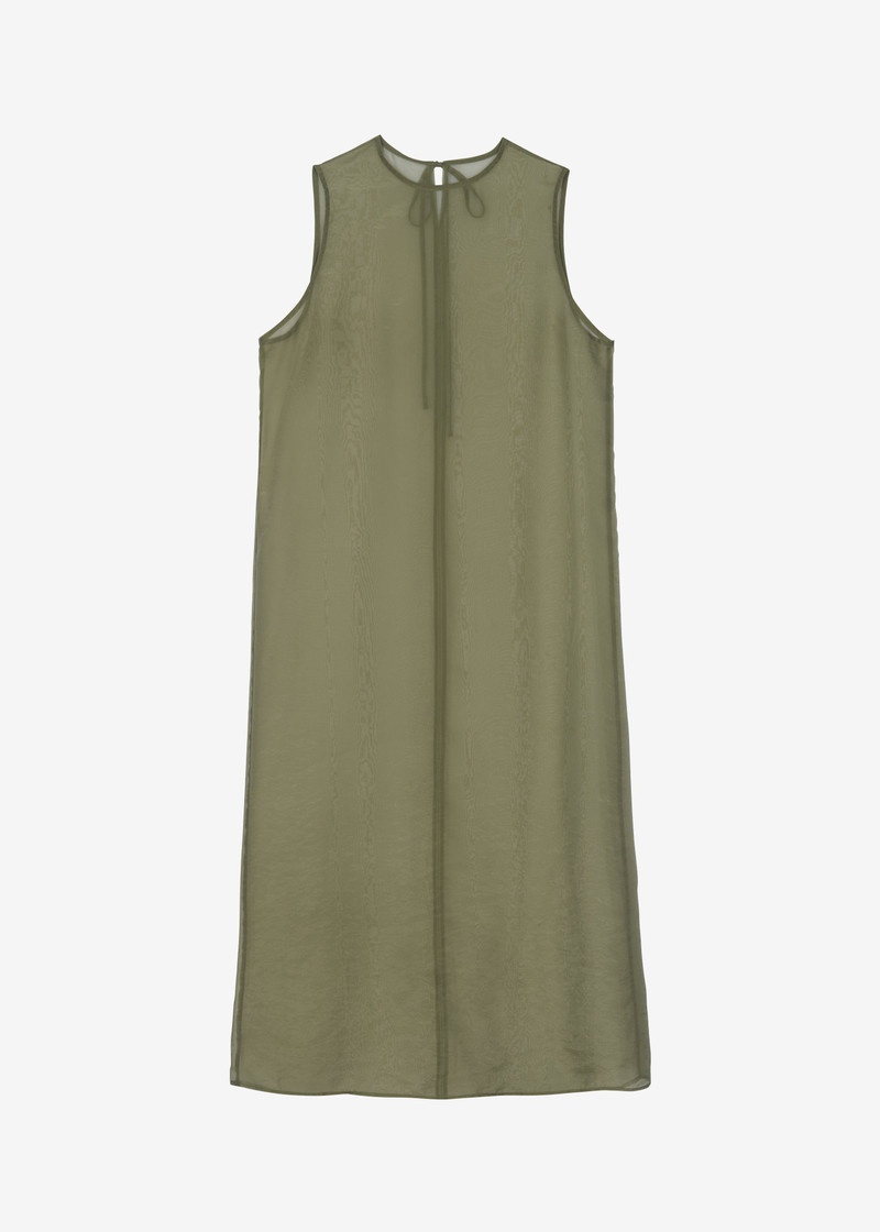 Corindi Sheer Organza Dress - Olive 1