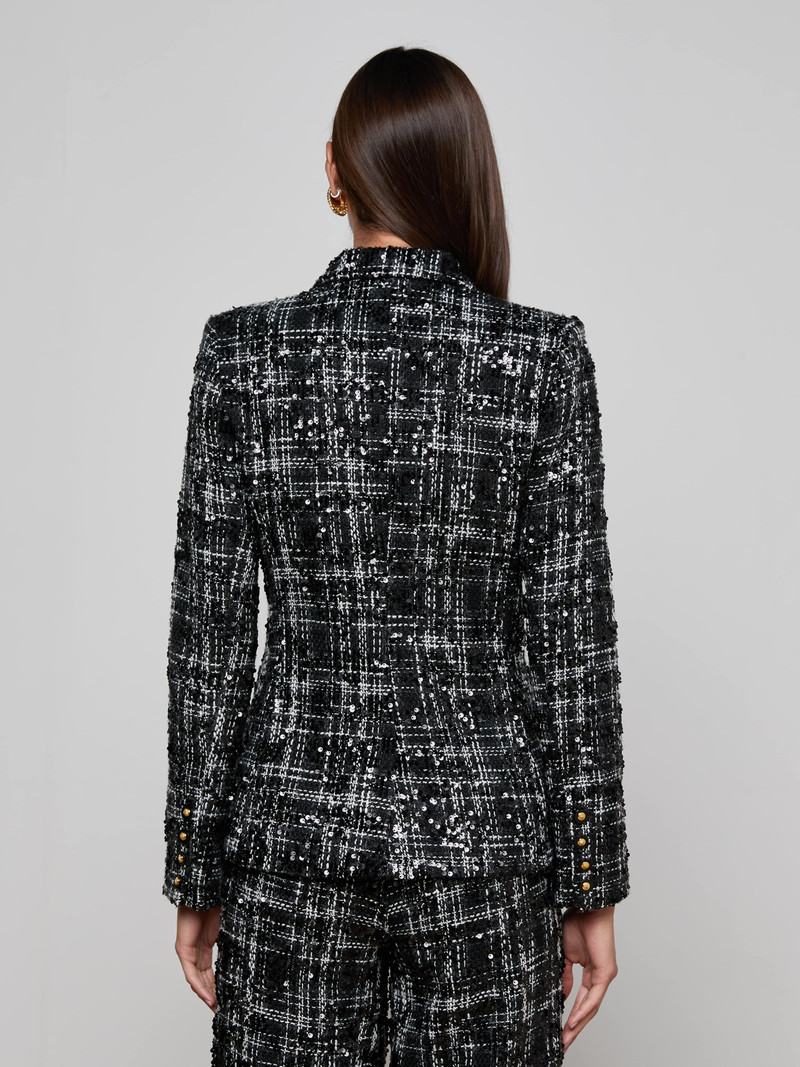 Colin Sequined Tweed Blazer 5