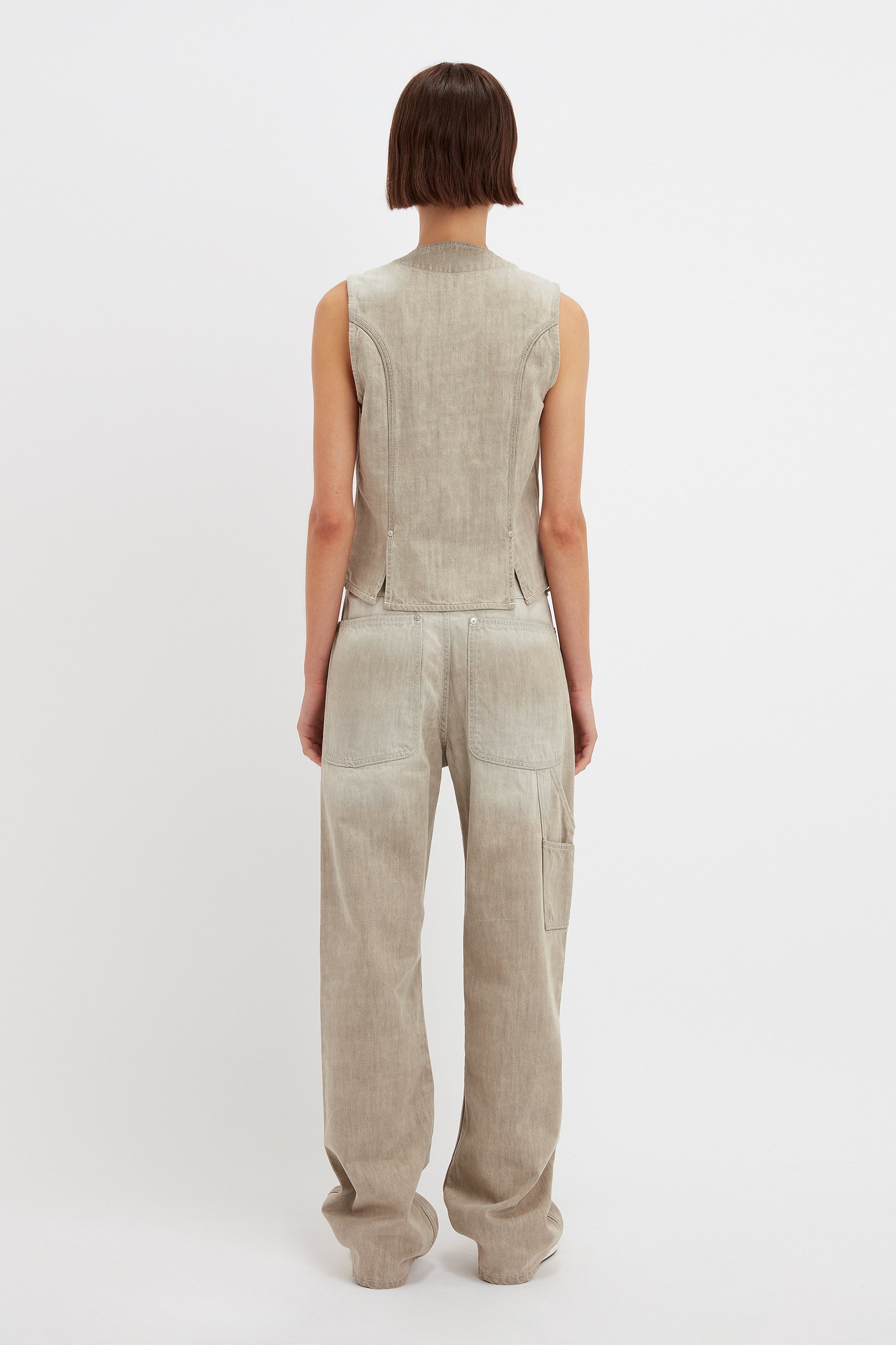 Mia Regan x VB Carpenter Jean In Light Grey Wash - 3