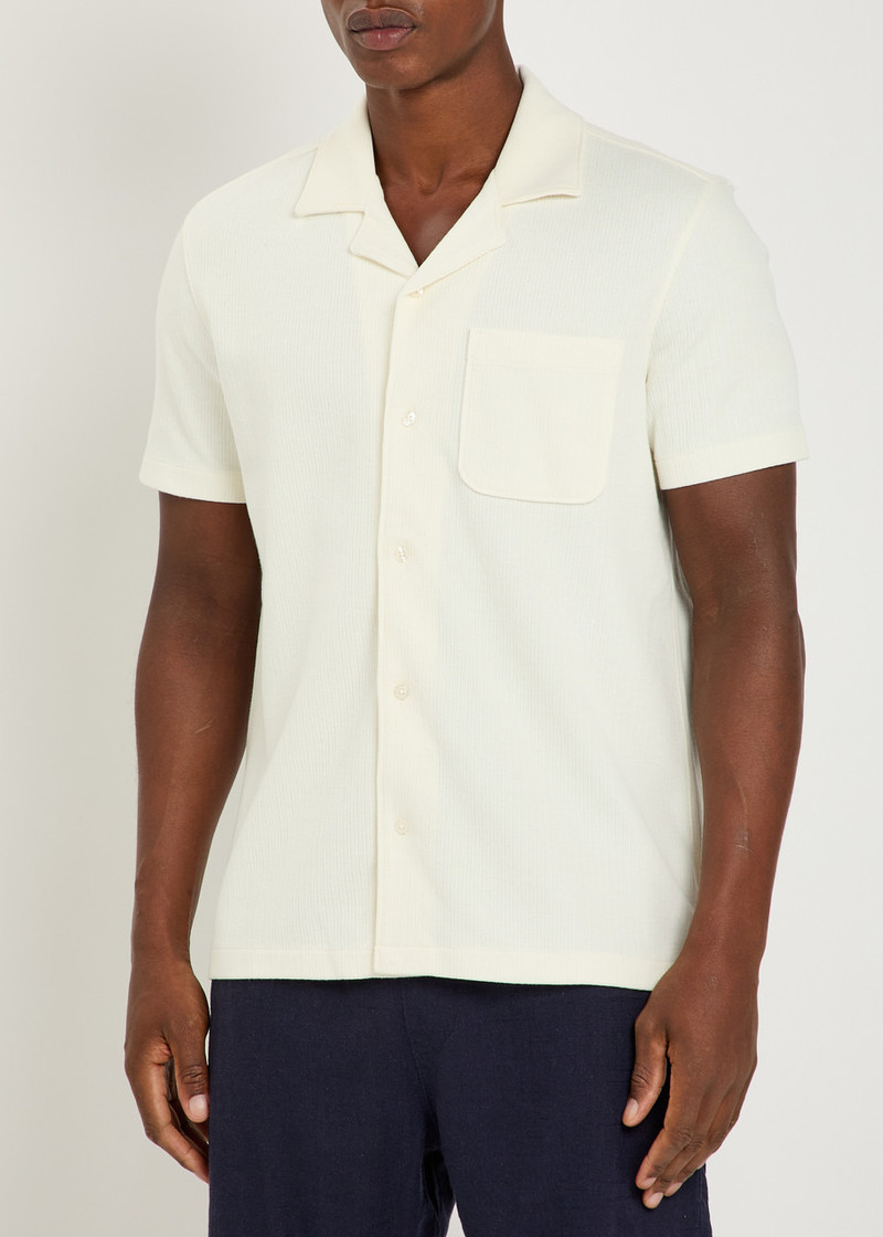 PAIGE Paige Oliver Ribbed Cotton-blend Shirt outlook
