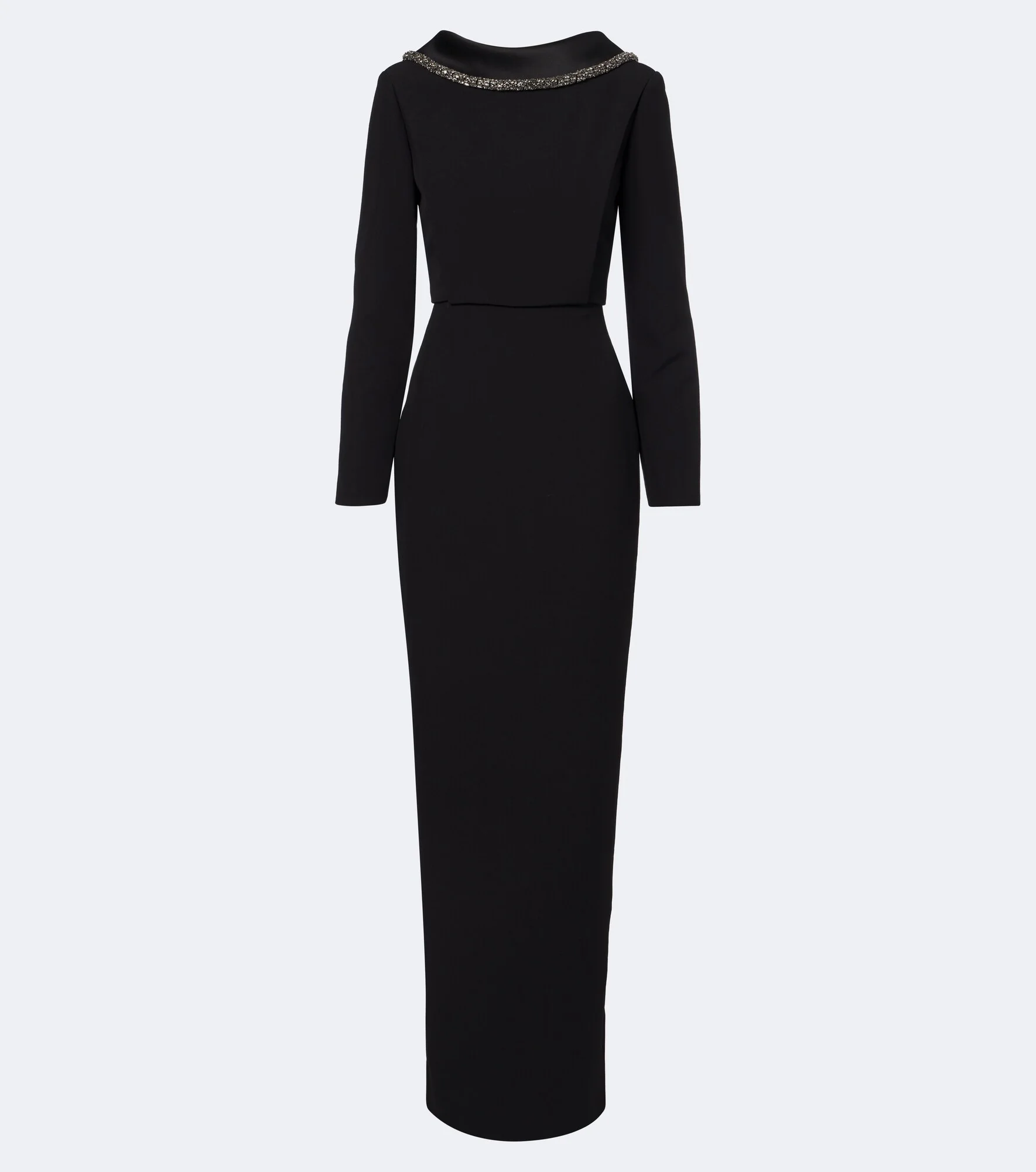 Embellished crêpe gown - 1