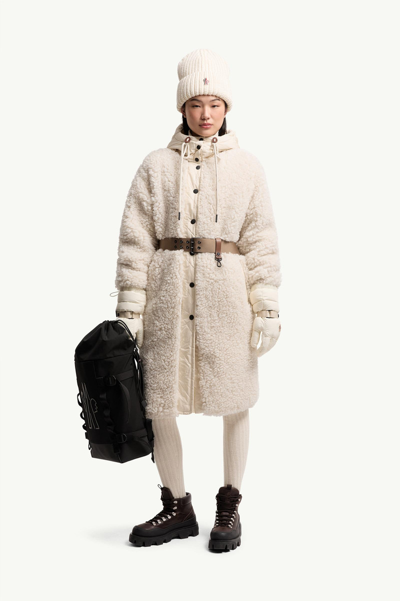 Moncler Grenoble Blavet Teddy Hooded Long Down Jacket outlook