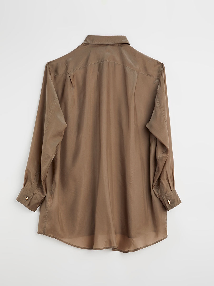 A Big Chic Shirt Concrete Beige - 2