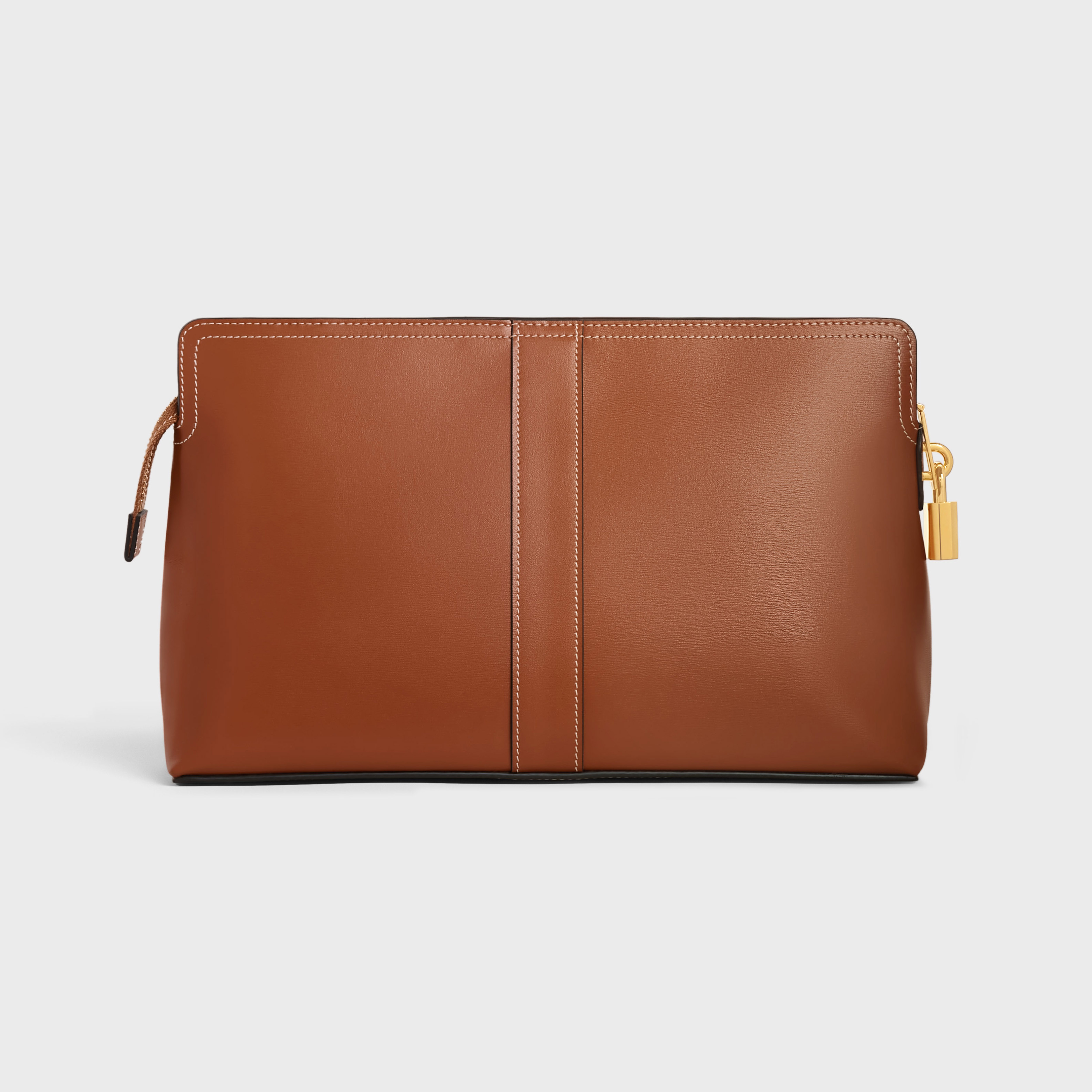 Lock Toiletry Pouch in Shiny Calfskin - 3