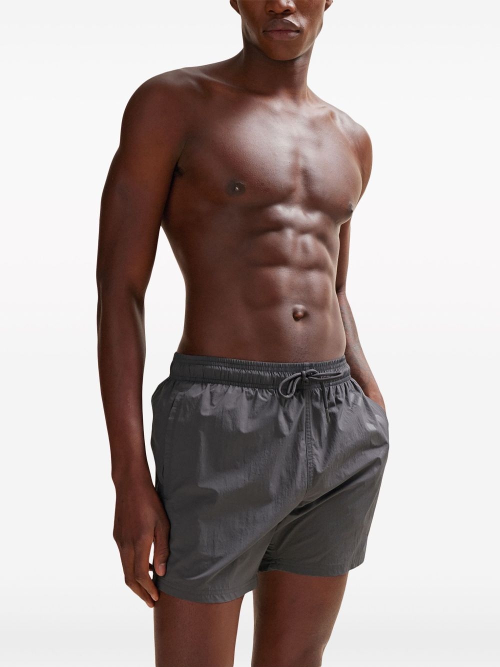 logo-print swim shorts - 2