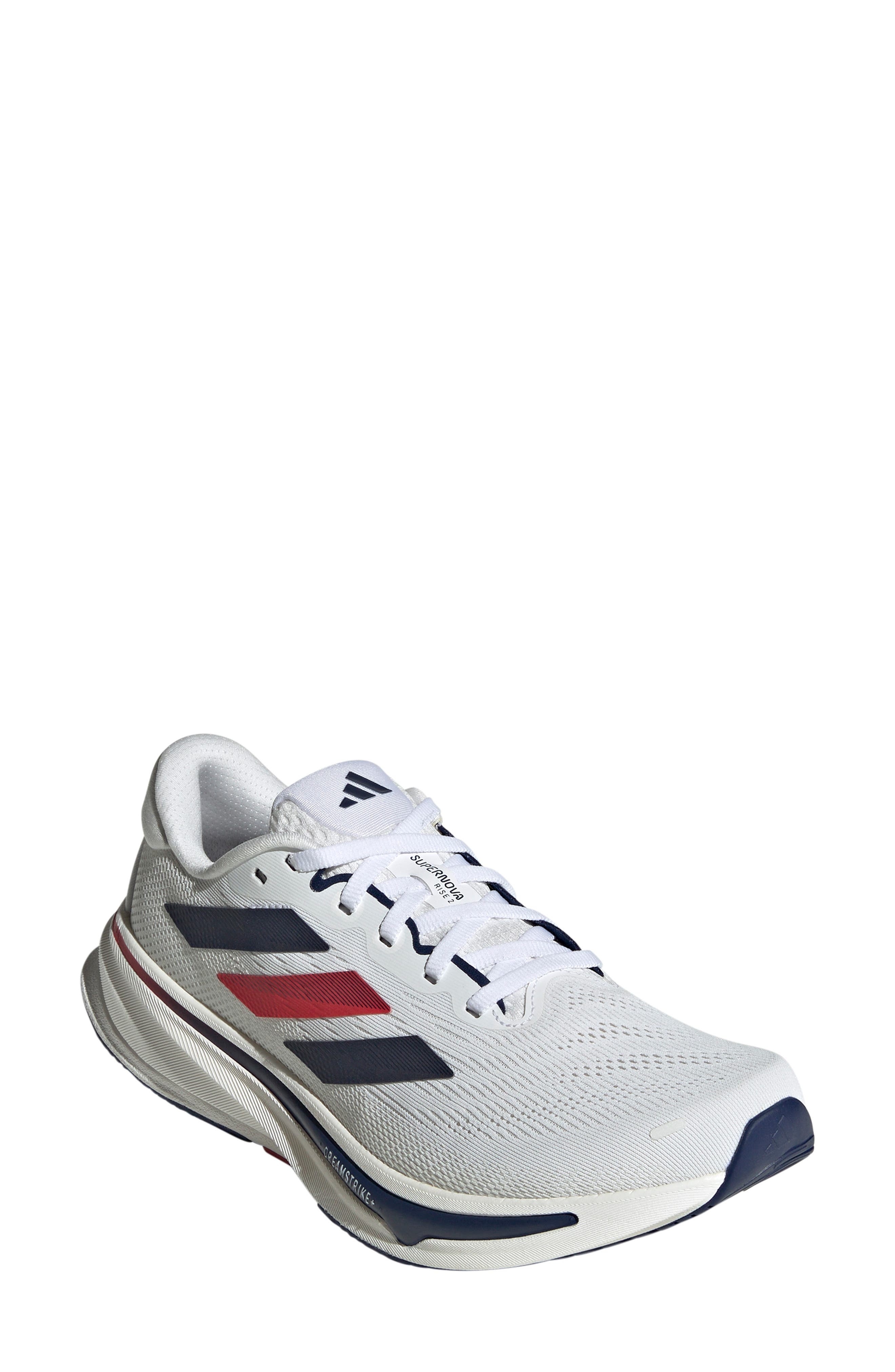 adidas Supernova Rise 2 Running Shoe in White/Dark Blue/Pure Ruby at Nordstrom - 1