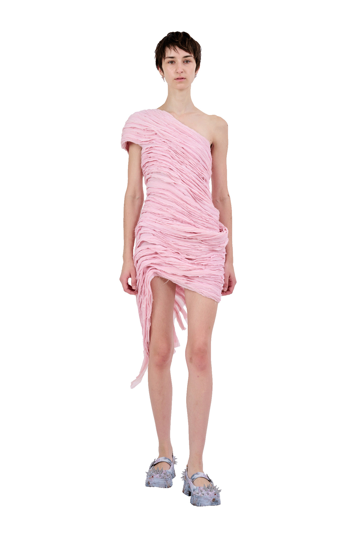 LIGHT MELON WHIRL DRESS - 9