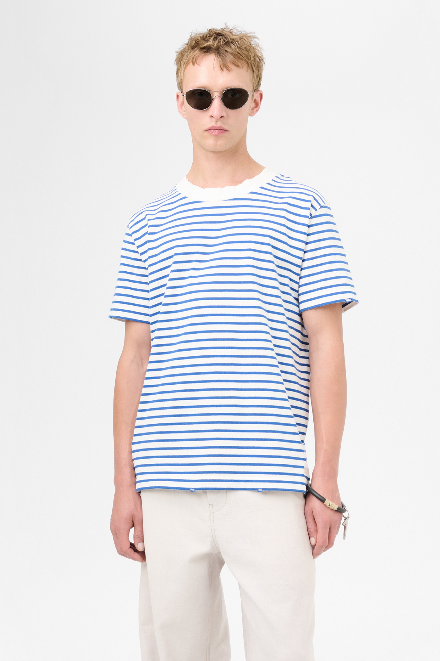 Bliss T-shirt Genova Stripe Rough Cotton - 3