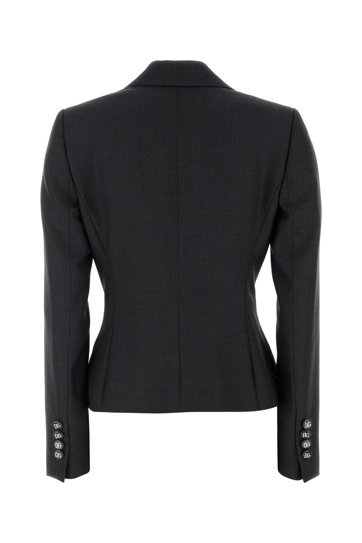 Dolce & Gabbana Women Dark Grey Wool Blazer - 2