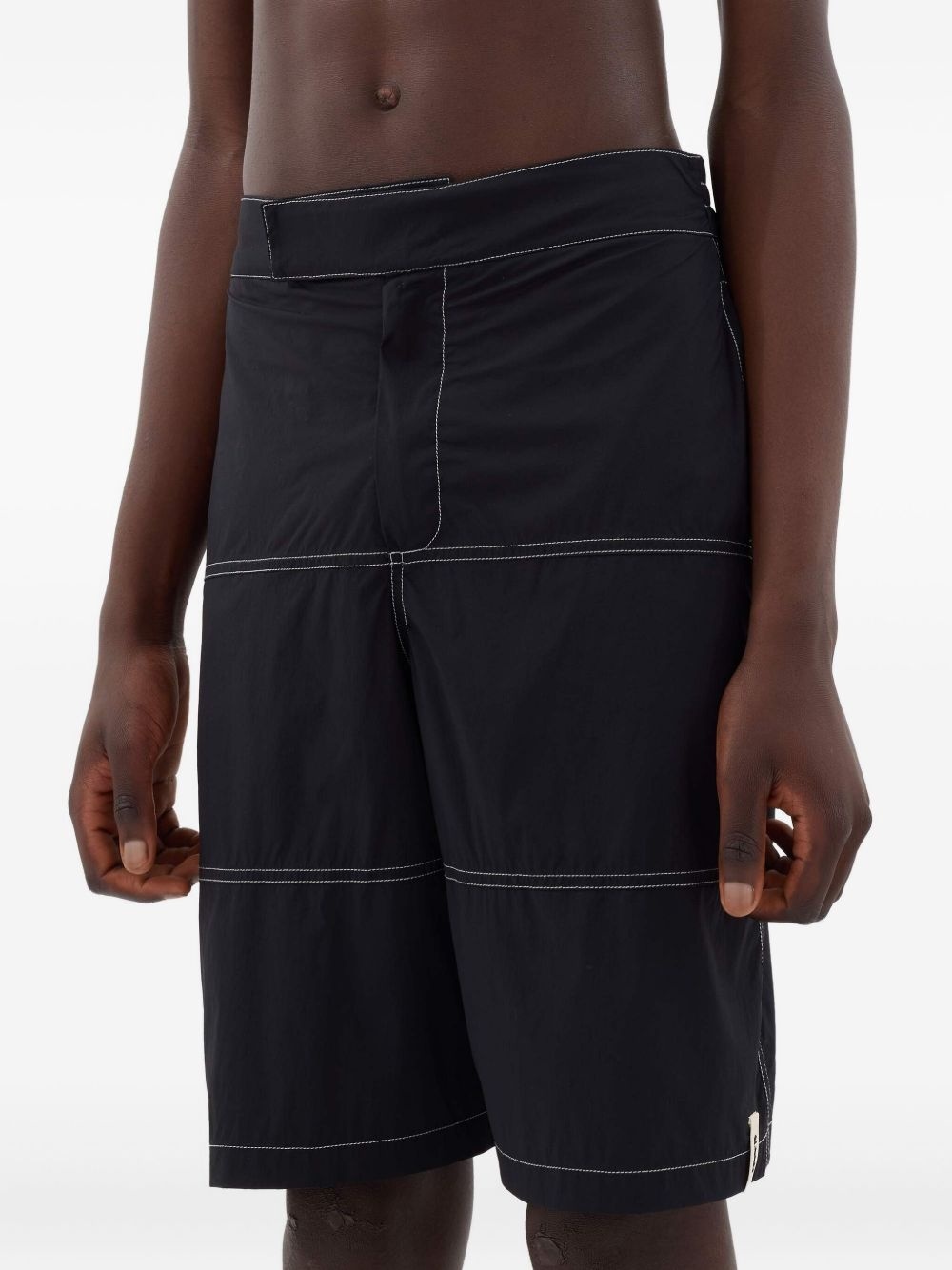 panelled hook-and-loop shorts - 3