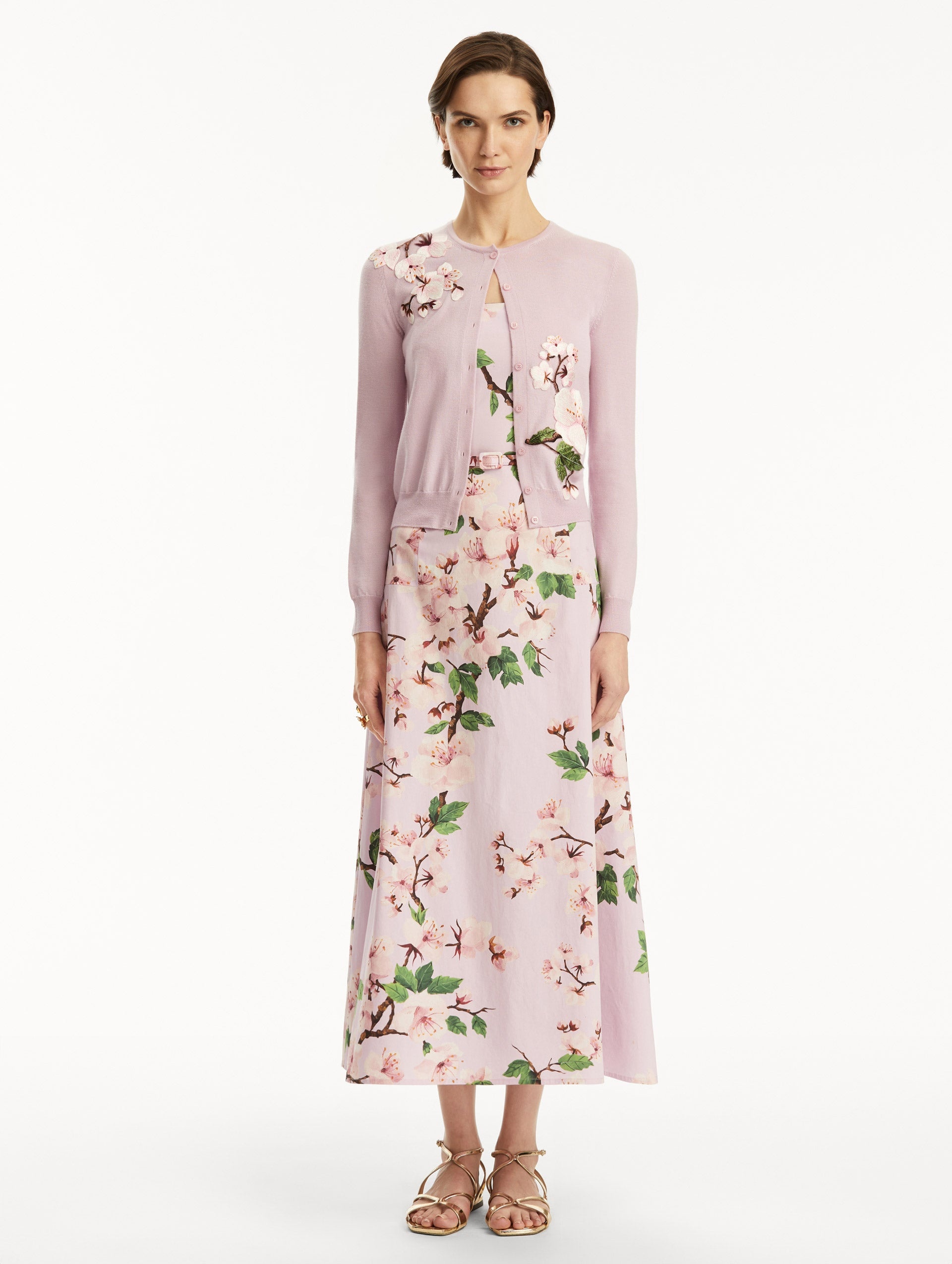 CHERRY BLOSSOM THREADWORK CARDIGAN - 2