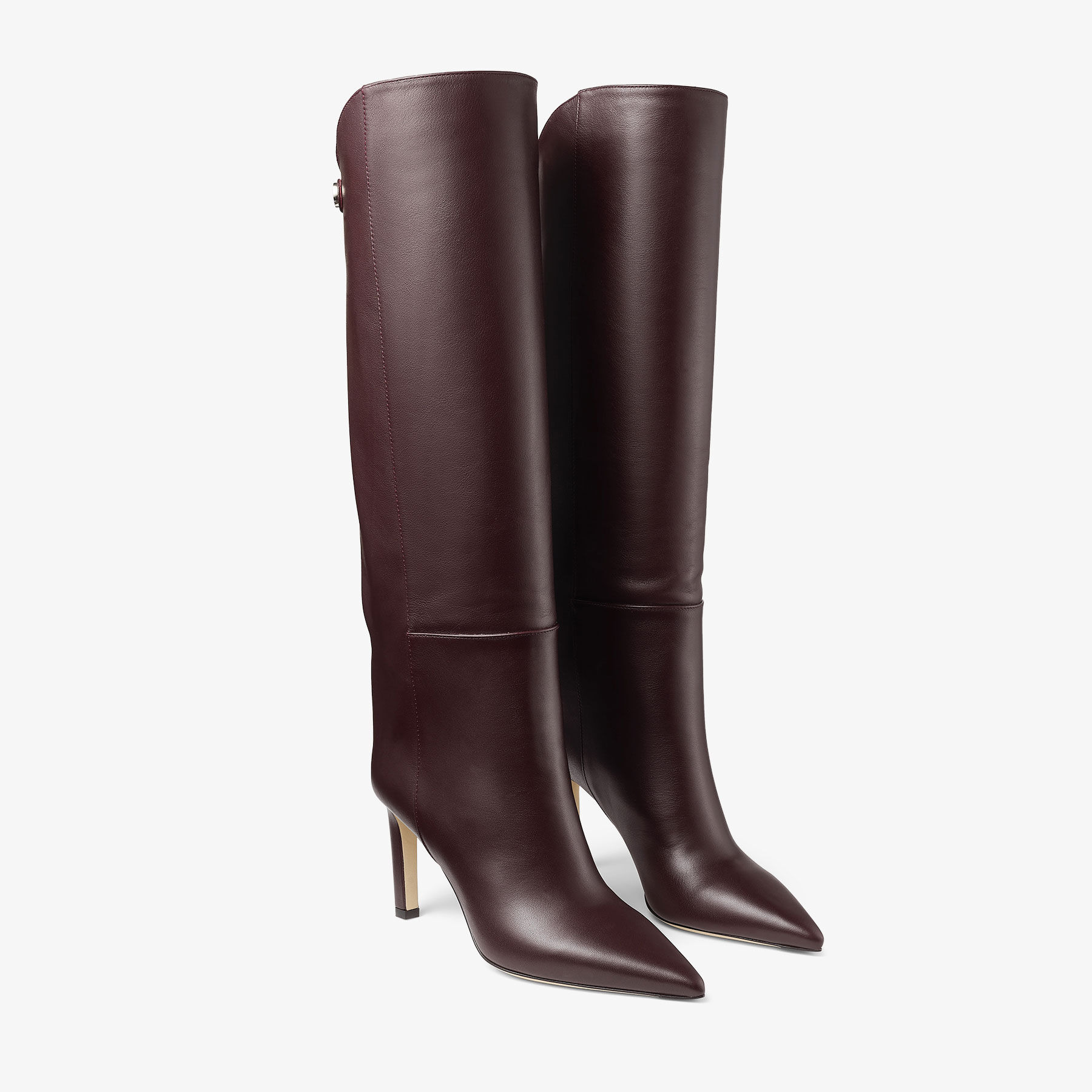 Alizze Knee Boot 85
Deep Merlot Smooth Leather Knee High Boots - 2