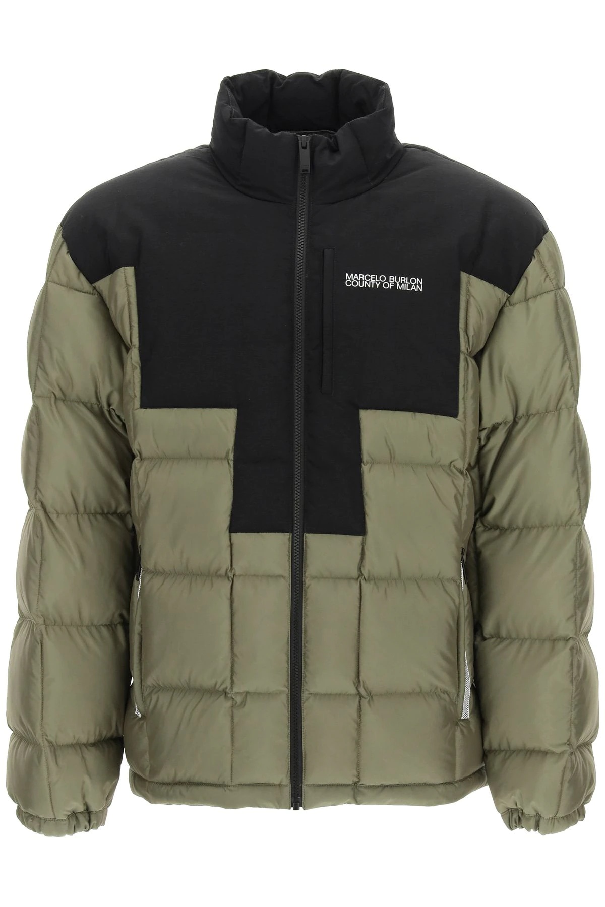 CROSS TWO-TONE DOWN JACKET - 1