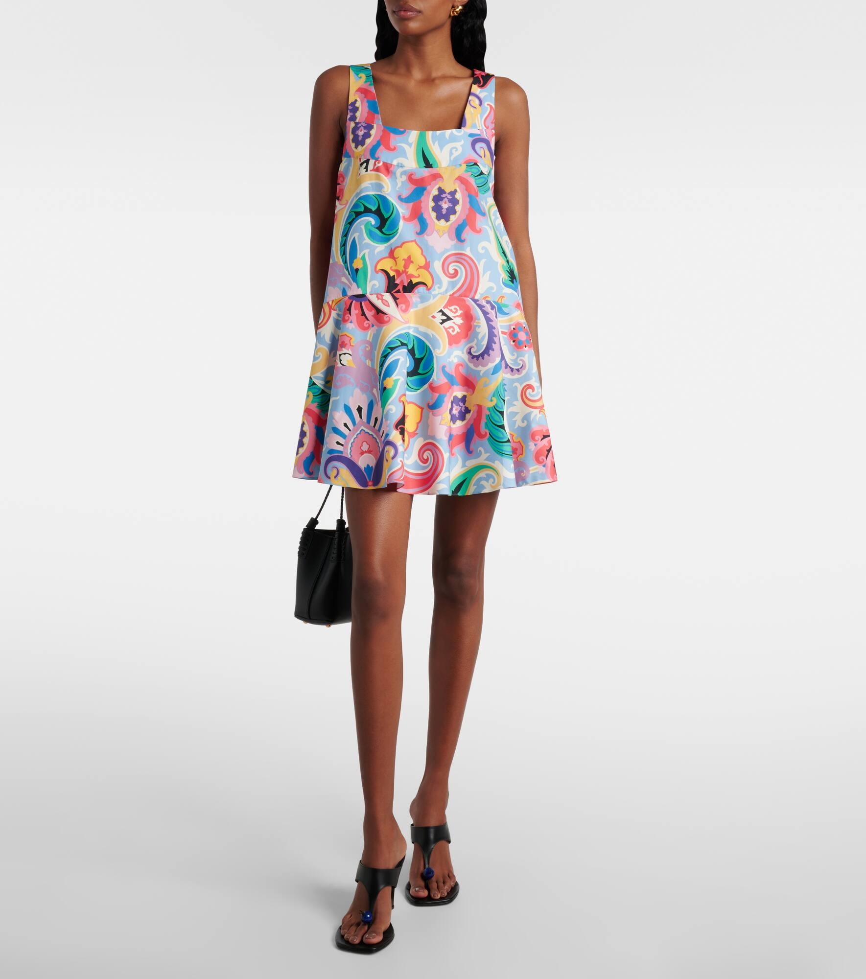 Printed cotton minidress - 2