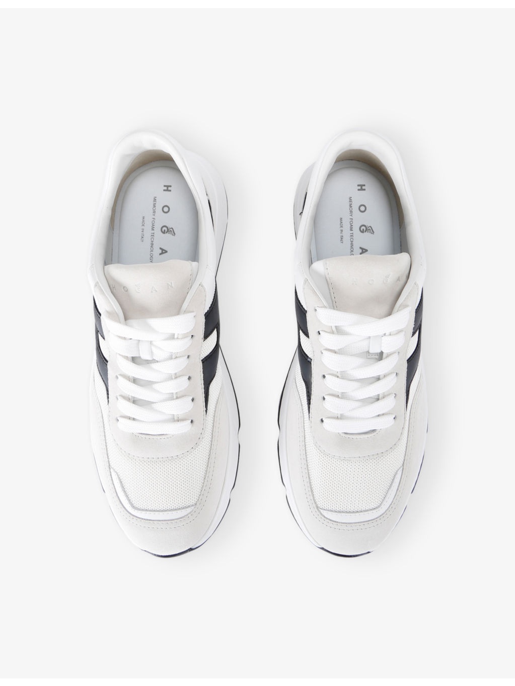 Hyperlight Branded Leather and Suede Low-Top Trainers - 2