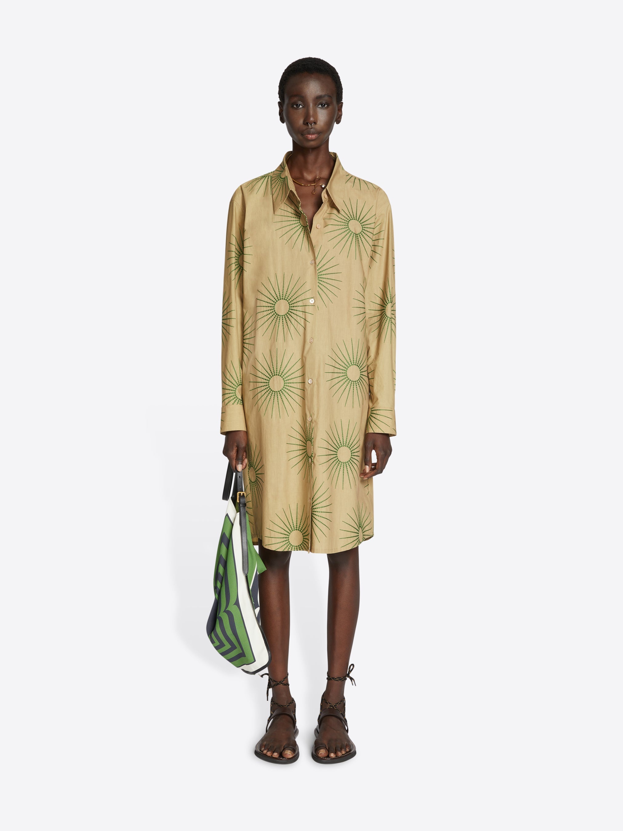 EMBELLISHED SHIRT DRESS - 2
