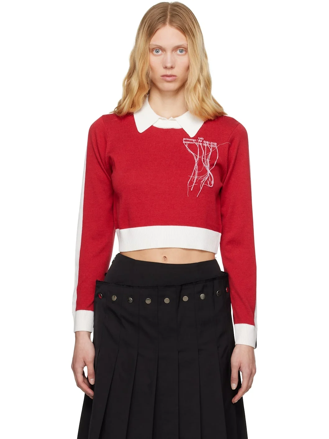 Red Contrasted Polo - 1