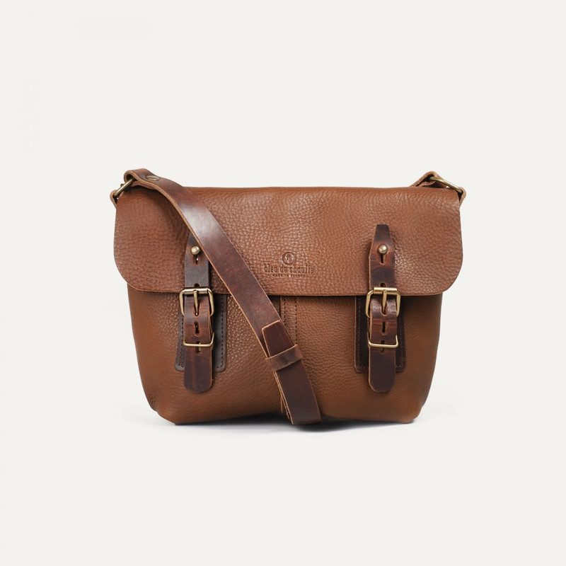 LOUIS SATCHEL BAG - AMBER BROWN 1