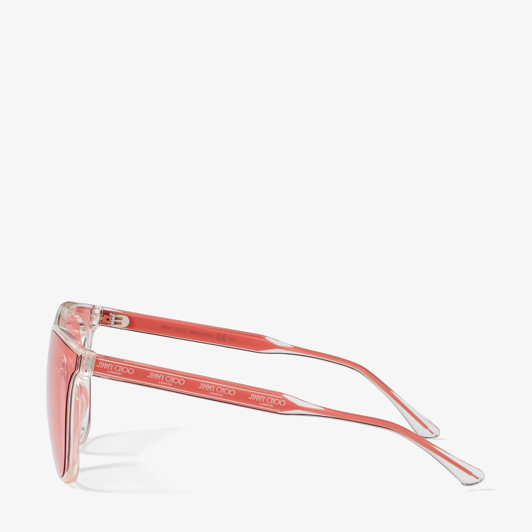 Jaime
Coral Oval-Frame Sunglasses with Repeat Logo - 2