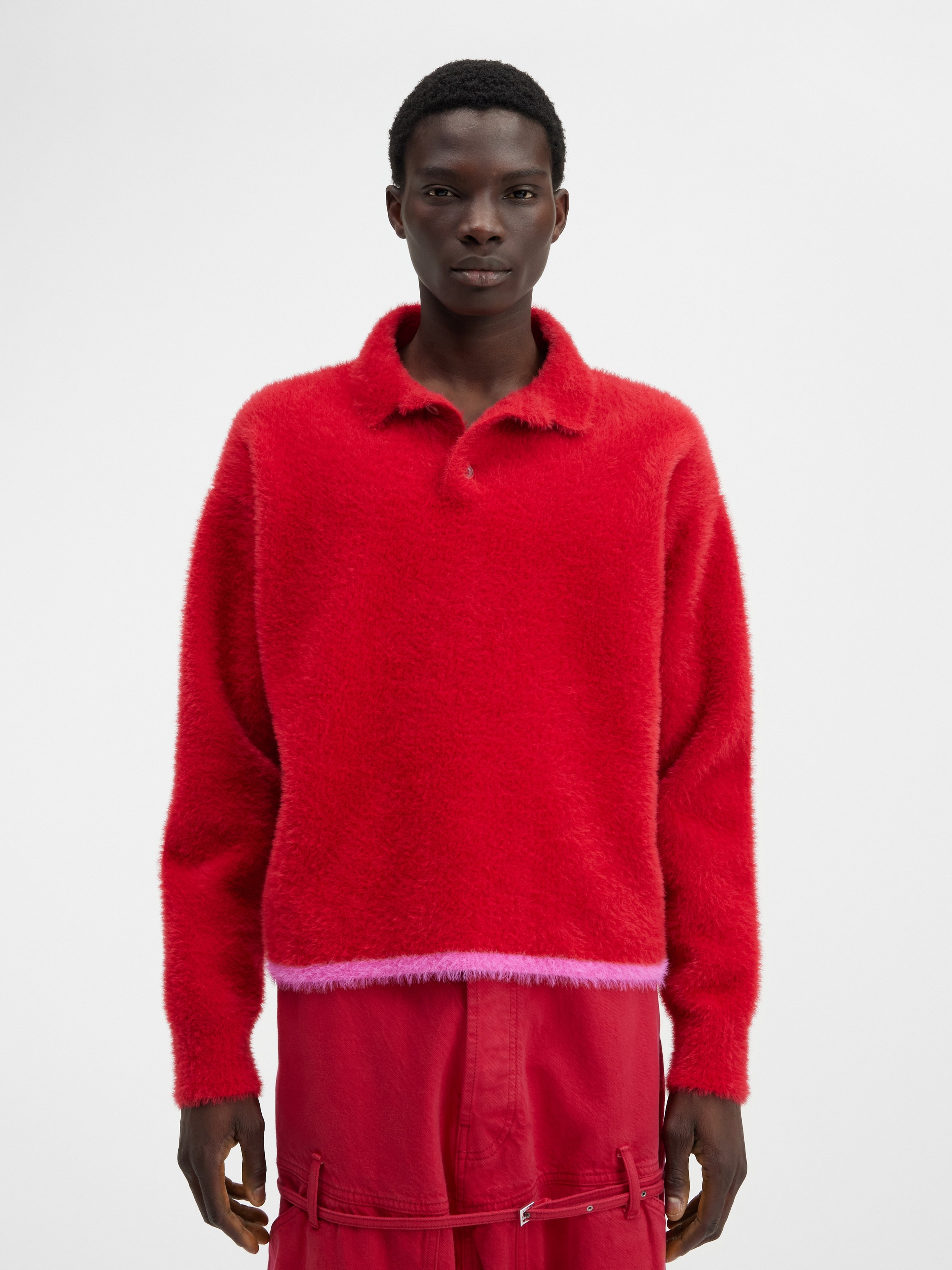 jacquemus le polo neve セーター Le Polo Neve polo sweater in yellow - Jacquemus | Mytheresa