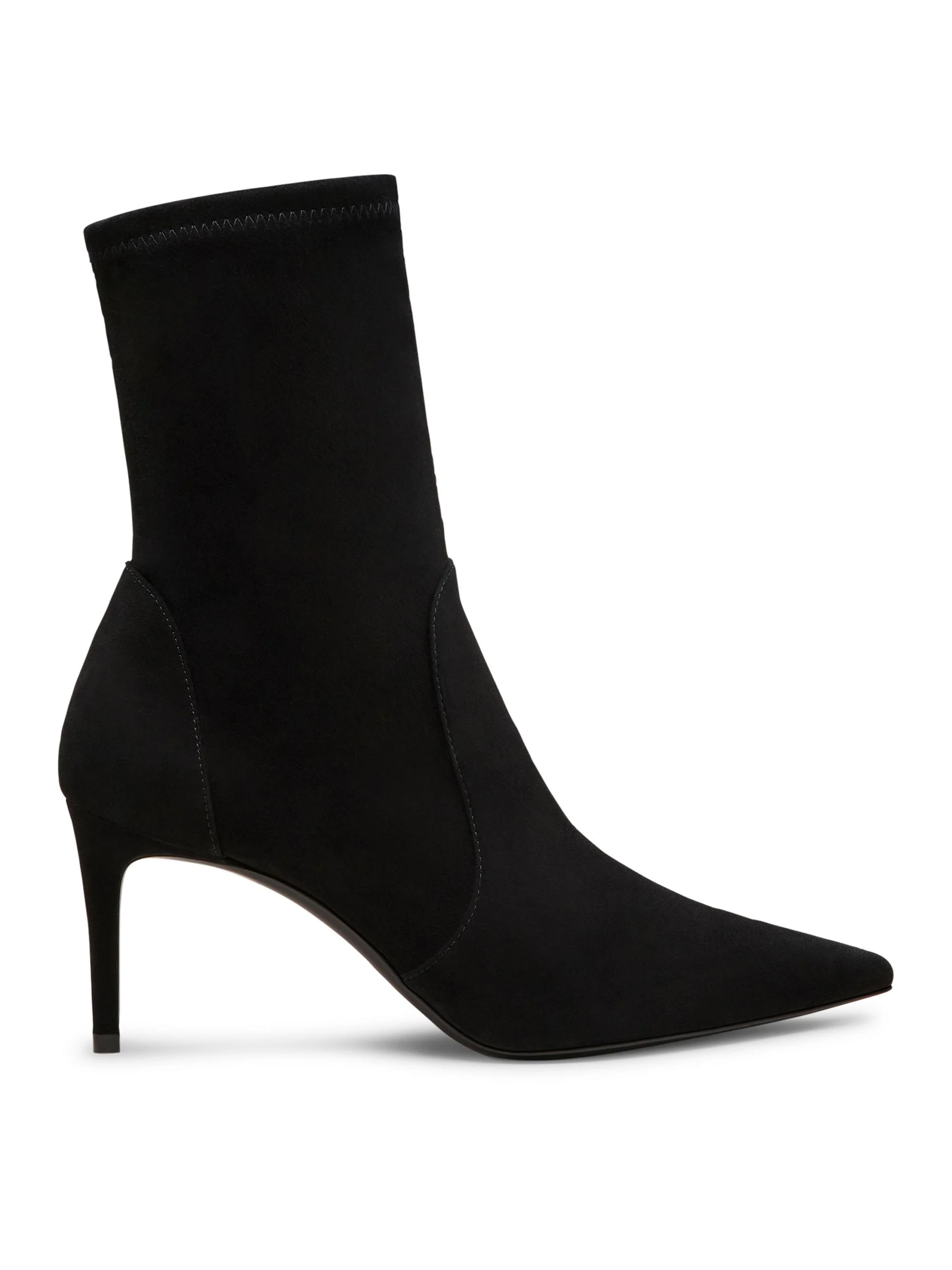 Women's Power 75MM Suede Boots - Black - 1