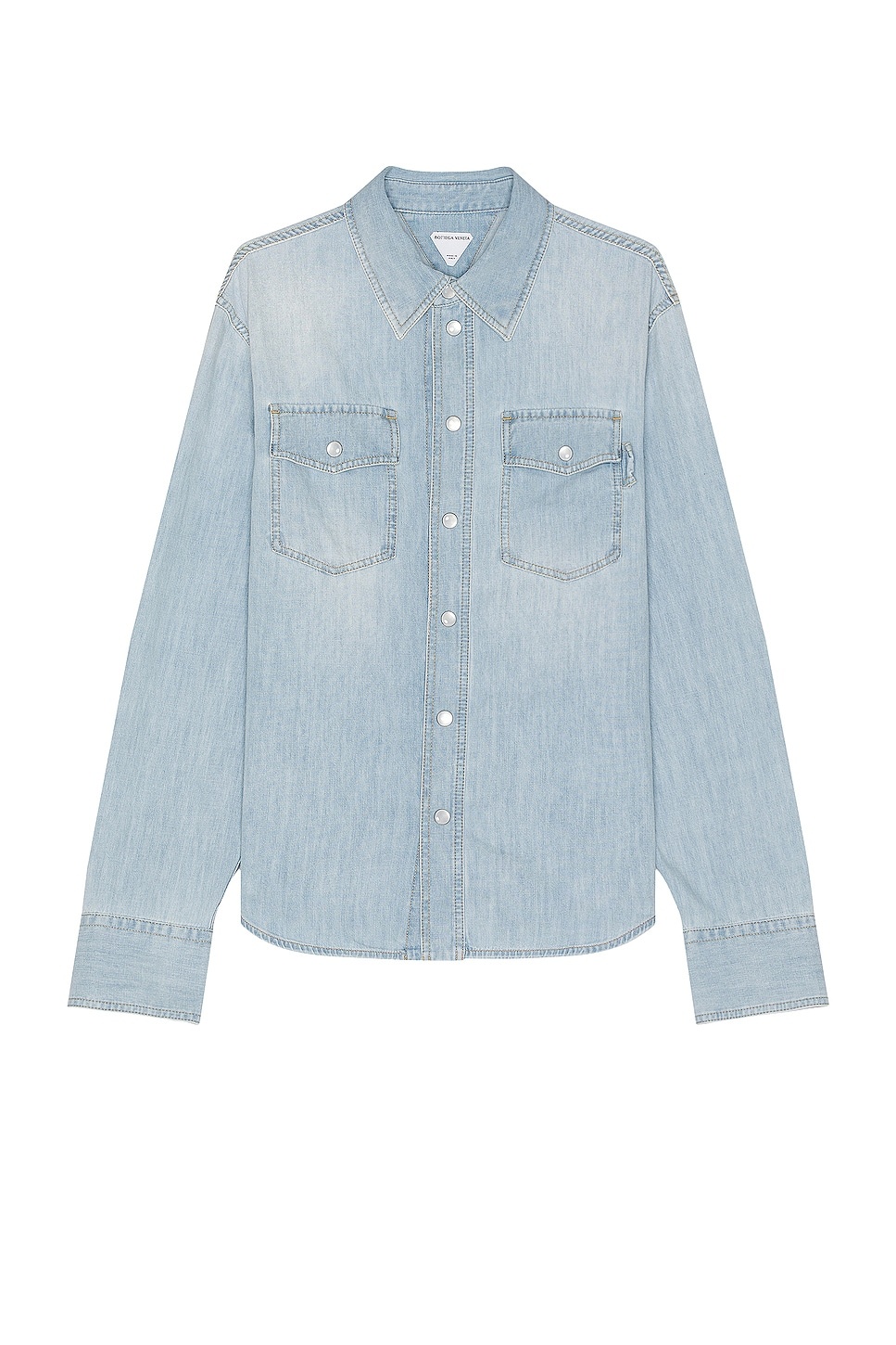 Bleached Light Denim Shirt - 1