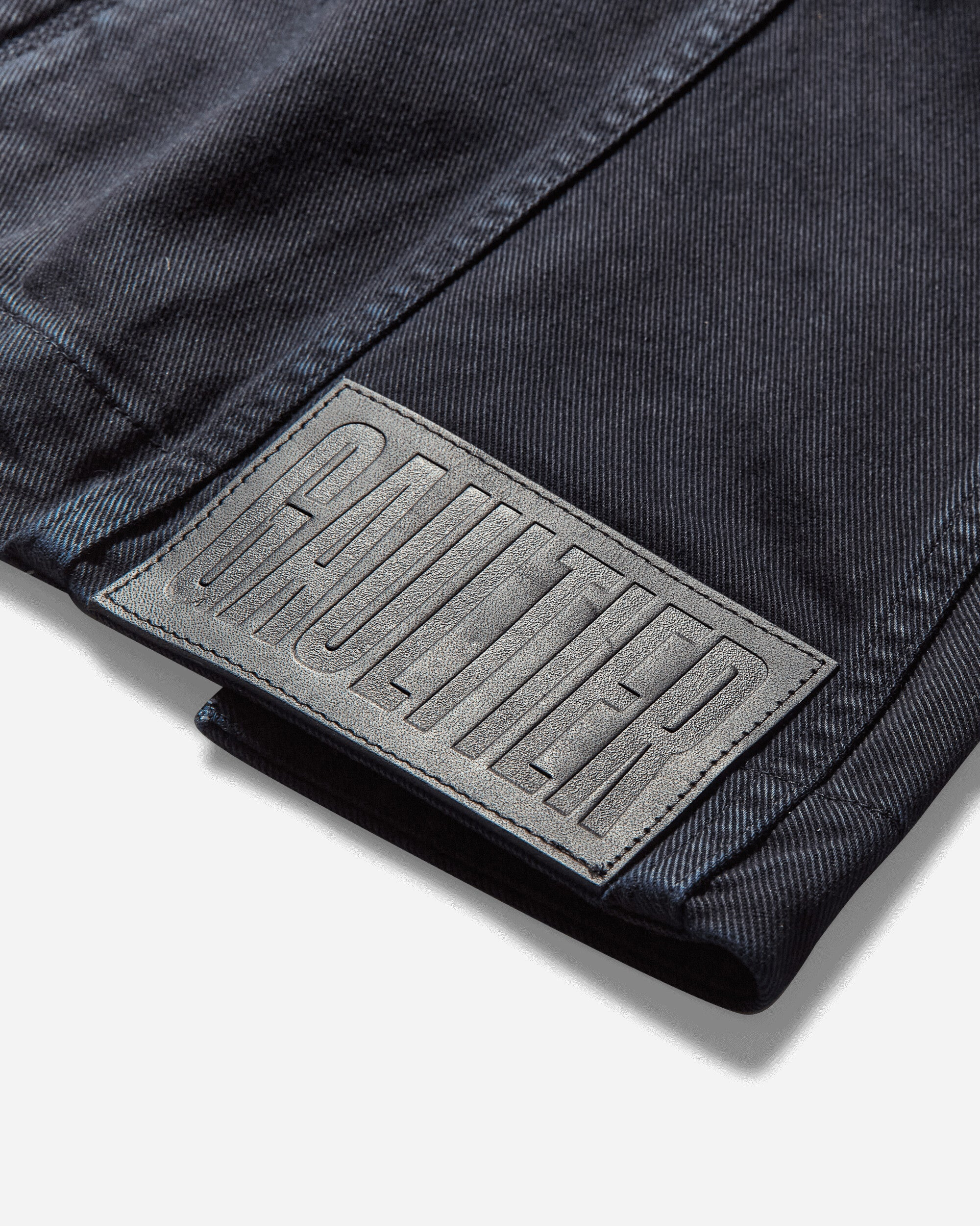 Women's Slit Denim Jacket Navy - 3
