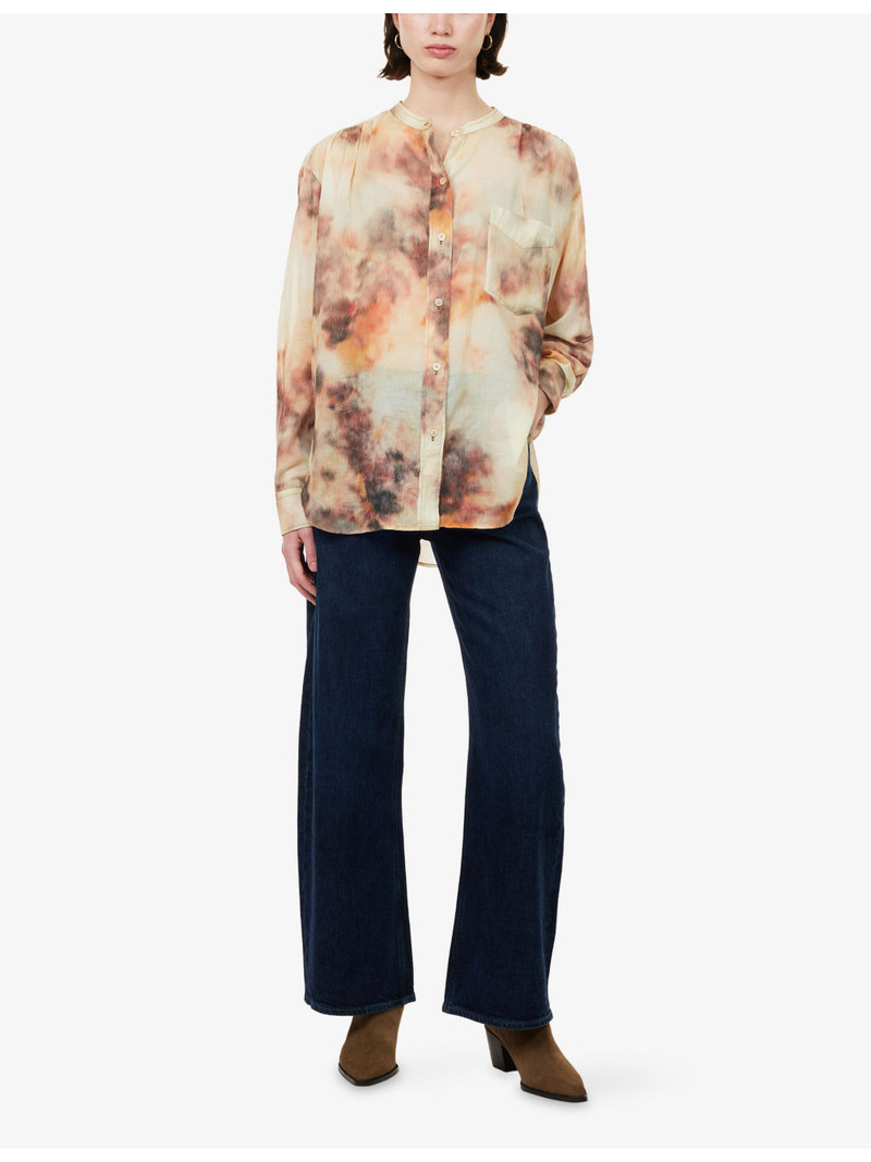 PAIGE Arellia Skimmer Barrel-Leg Denim Jeans outlook