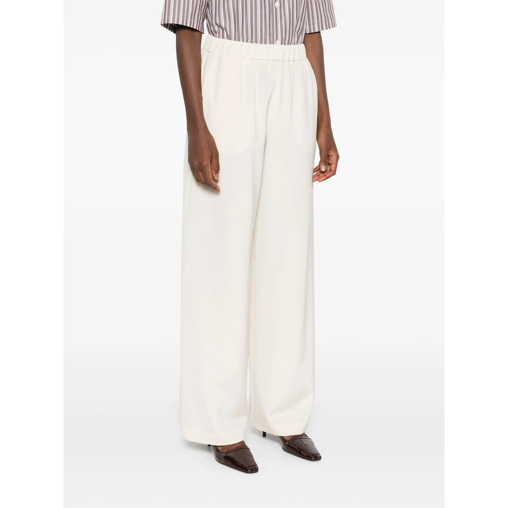 Max Mara White Trousers - Palazzo Pants Women - 3