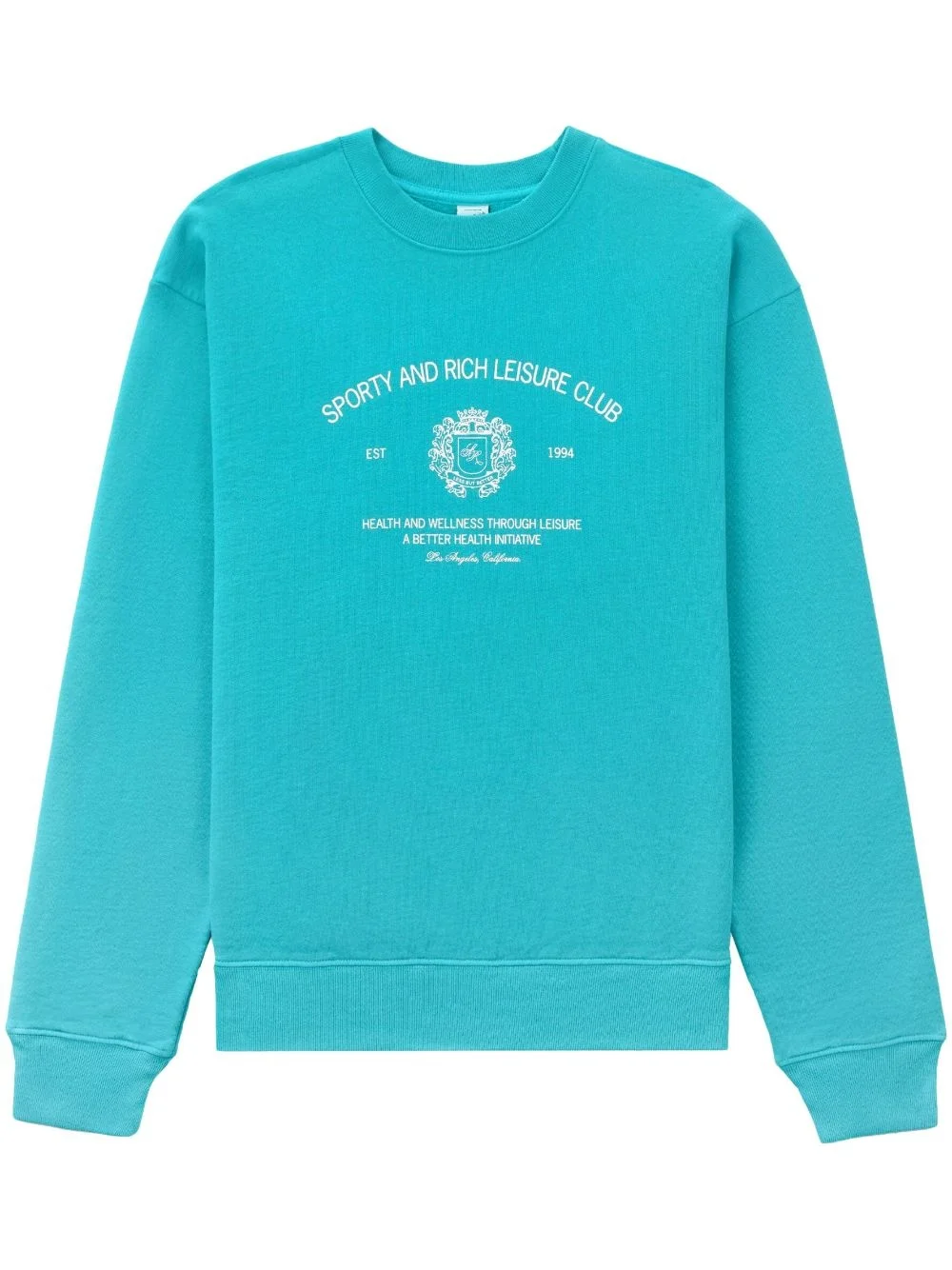 slogan-print crew-neck sweatshirt - 1