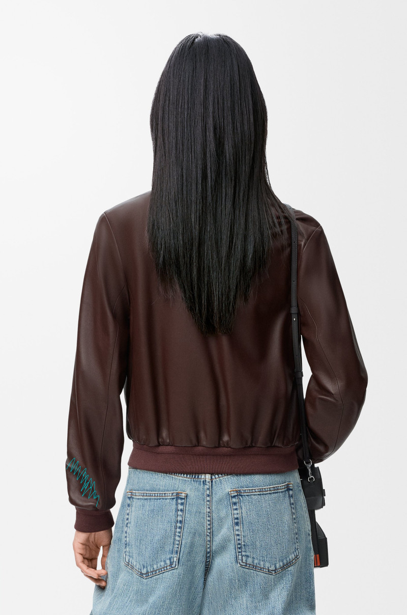 Cropped jacket in nappa lambskin 4