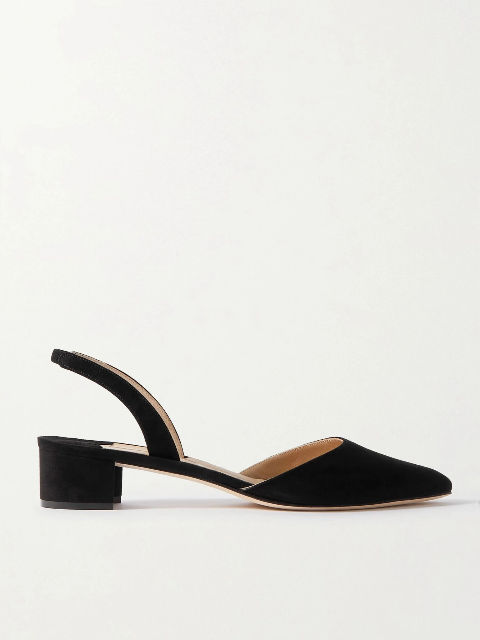 Aspro 30 suede slingback pumps Black - 1