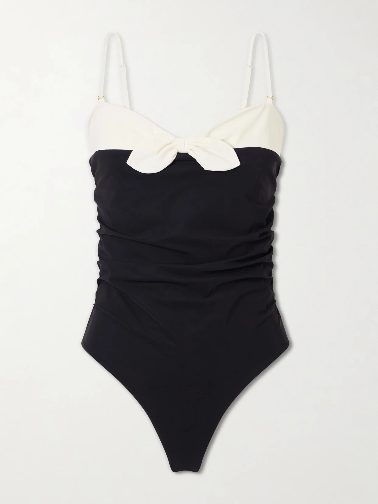 Two-tone One-piece Swimsuit - 1