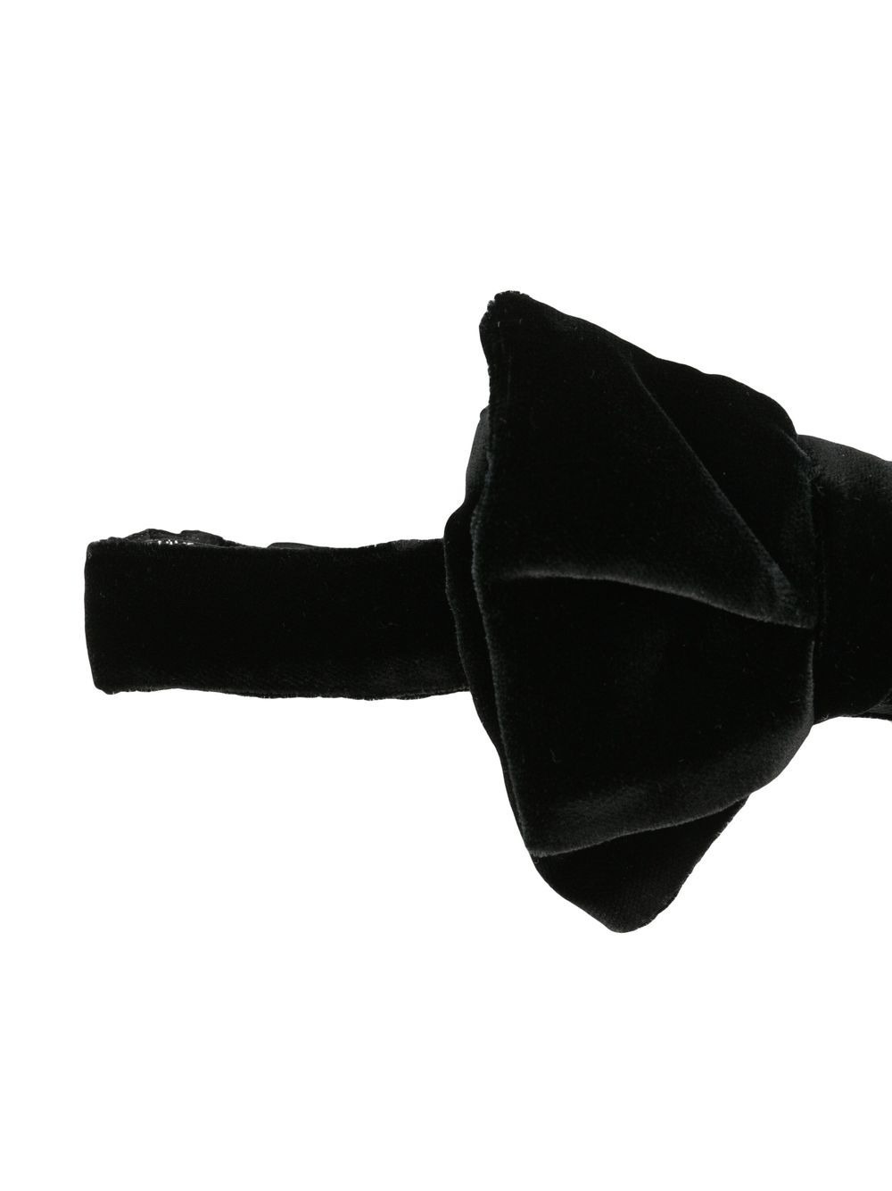 velvet plain bow tie - 2