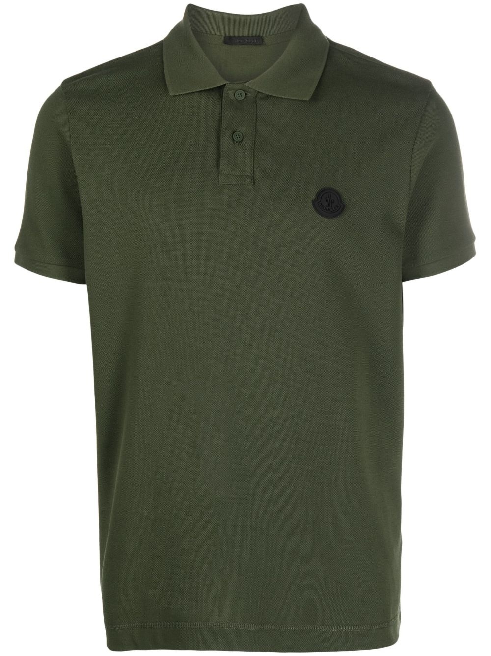 logo-patch polo shirt - 1