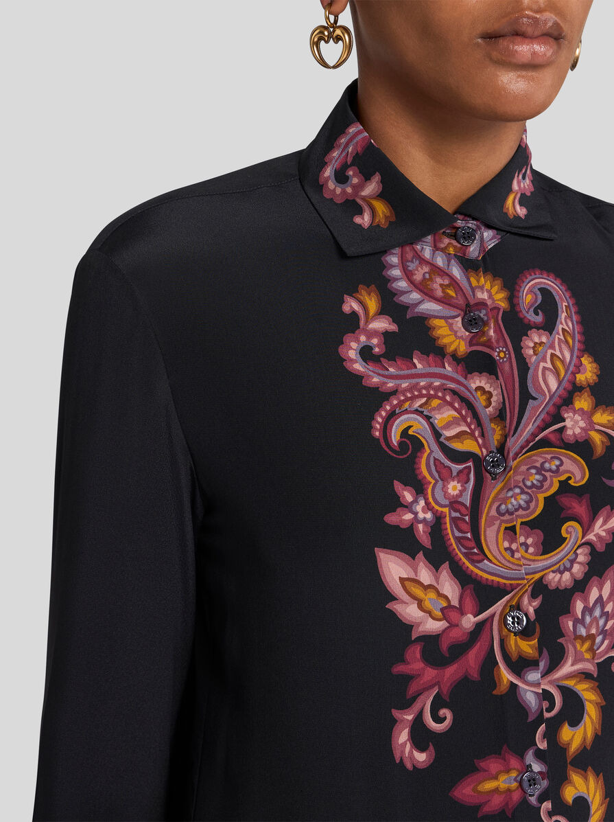 PRINTED SILK SHIRT - 3