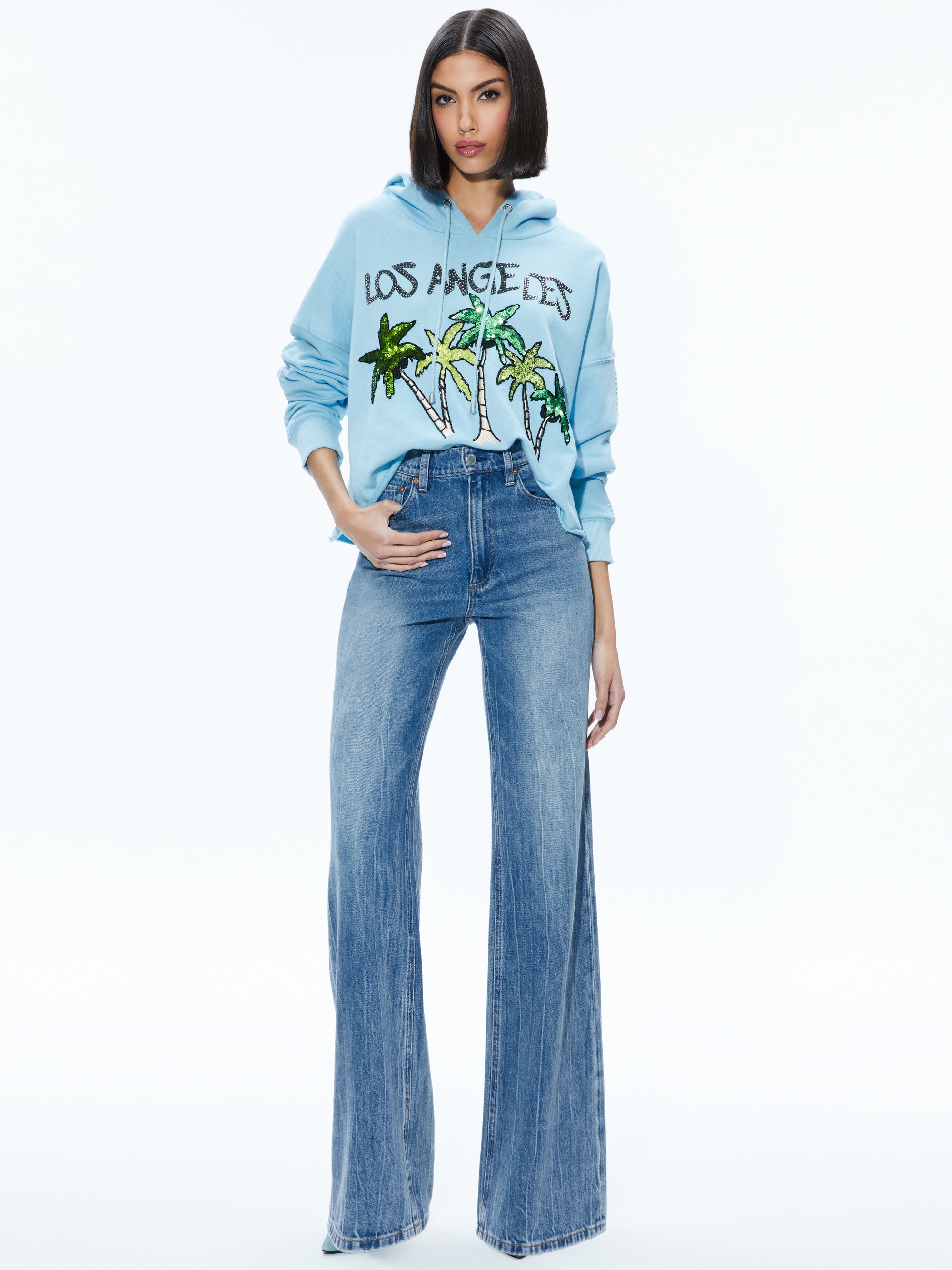 SUNNY BOXY CROPPED HOODIE - 5
