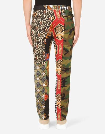 Dolce & Gabbana Cotton patchwork pants outlook