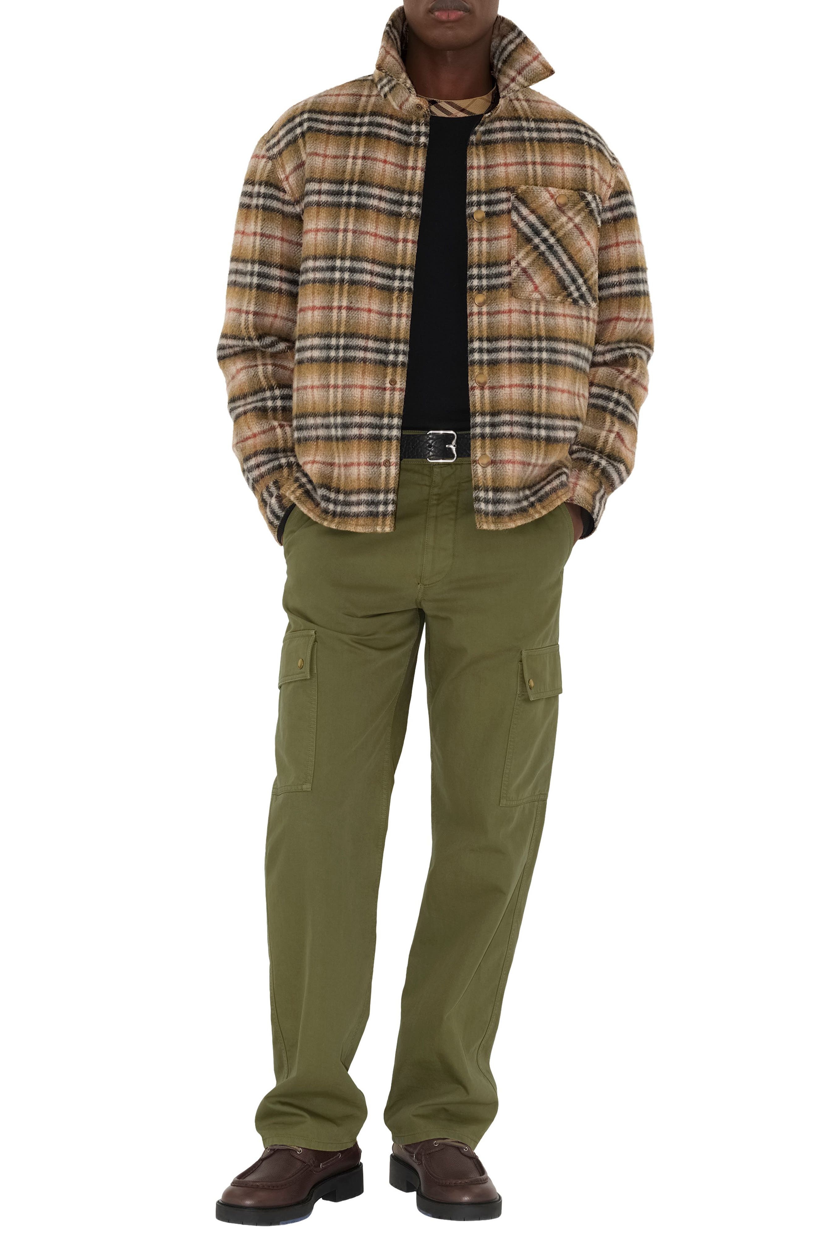burberry Gabardine Cargo Pants in Wreath at Nordstrom - 6