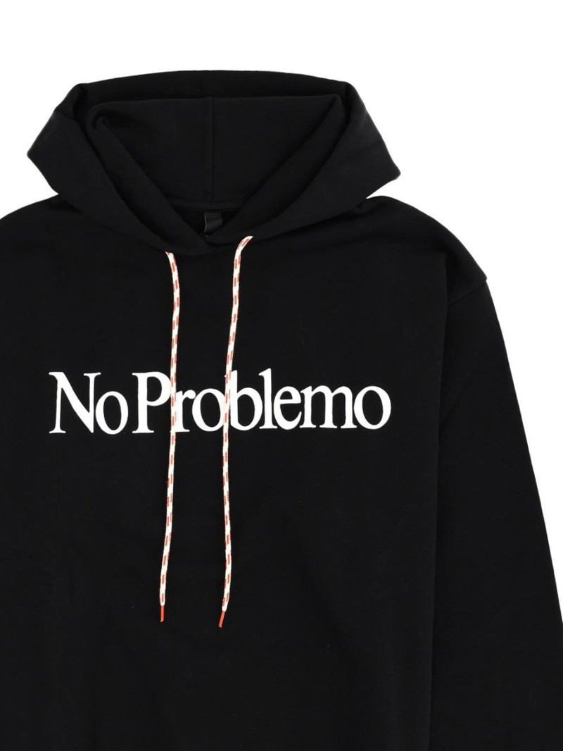 No Problemo logo drawstring hoodie outlook