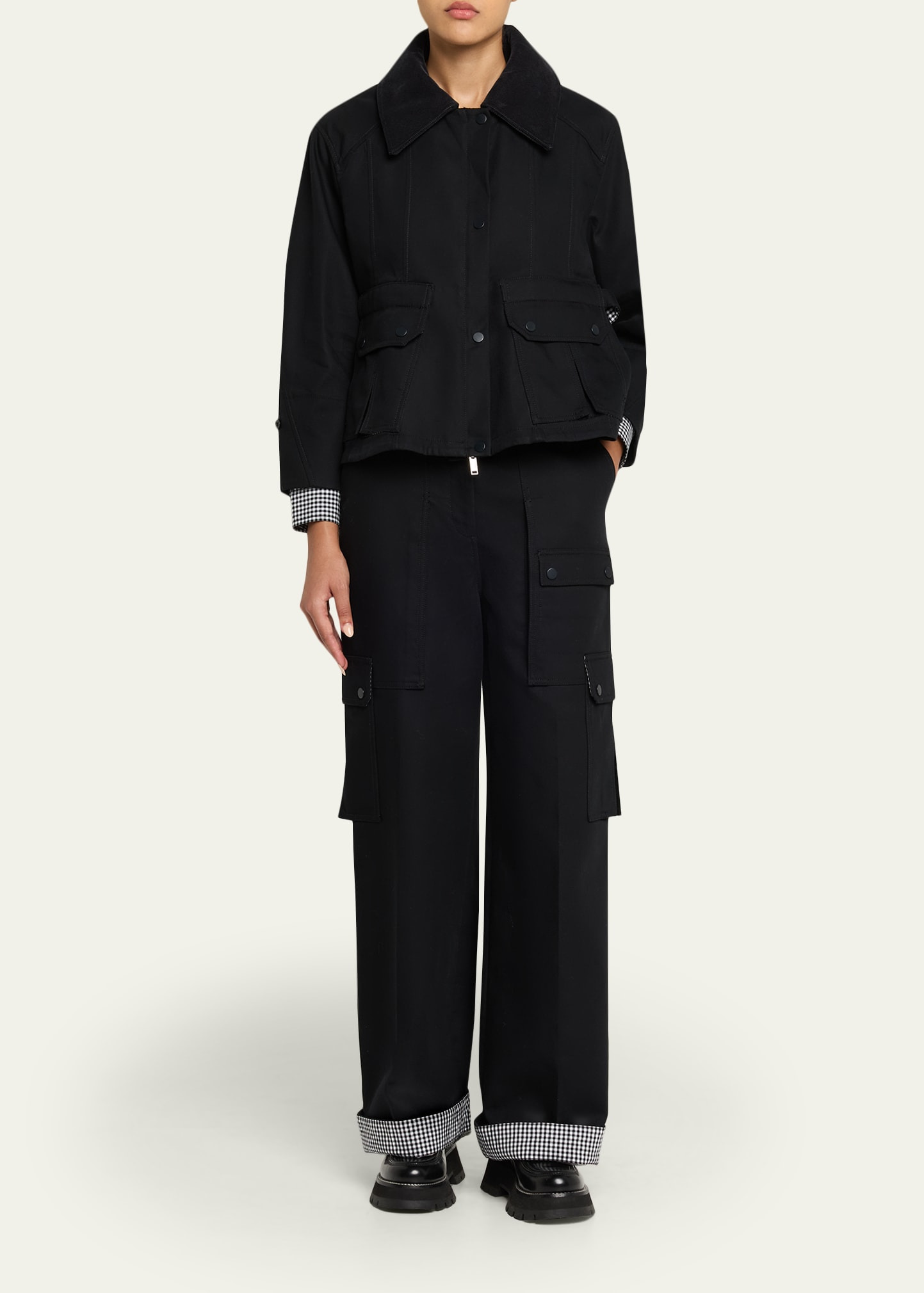 Cropped Flounce Jacket - 2