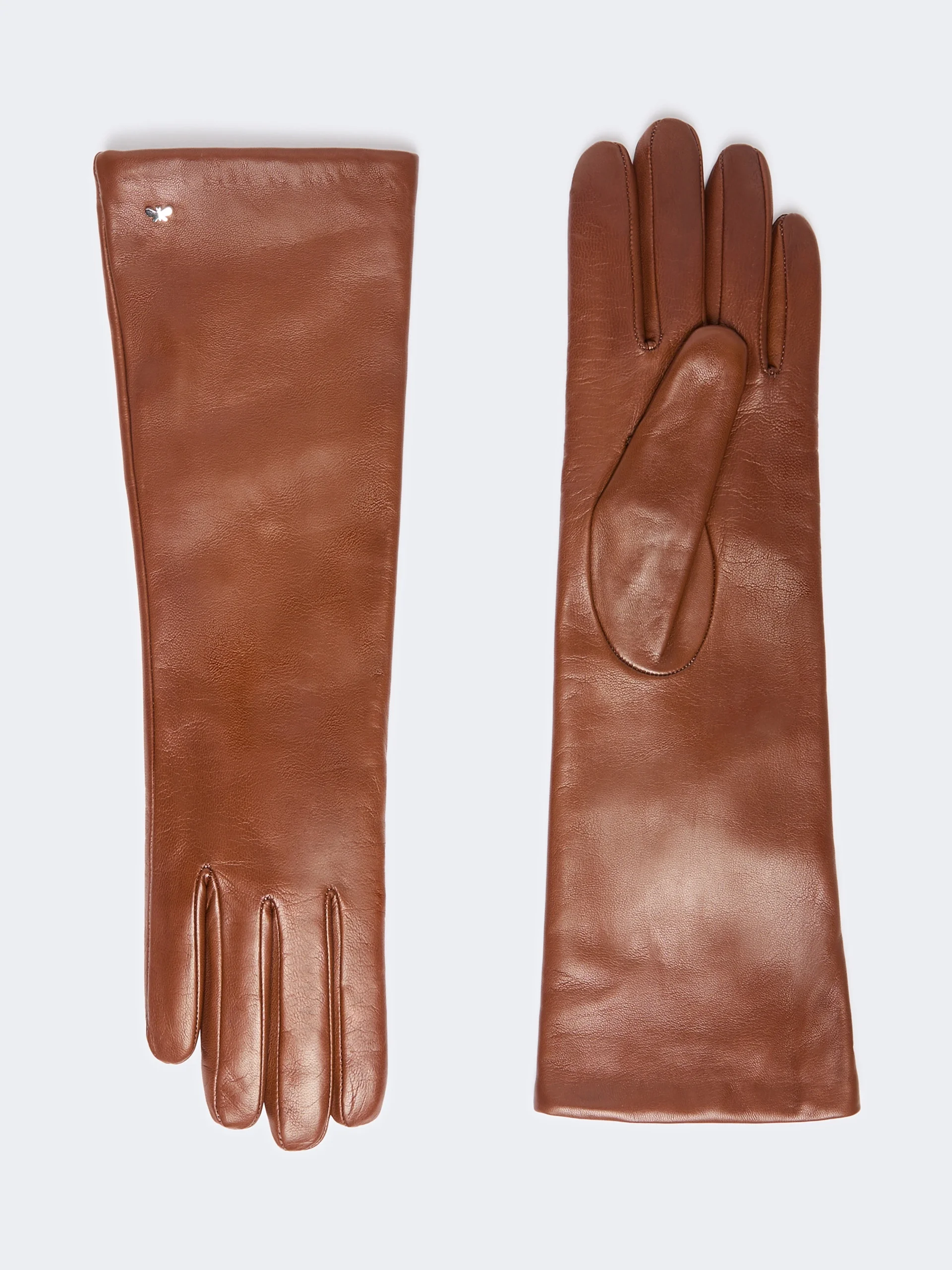 SENAPE Mid-length nappa leather gloves - TOBACCO - 1