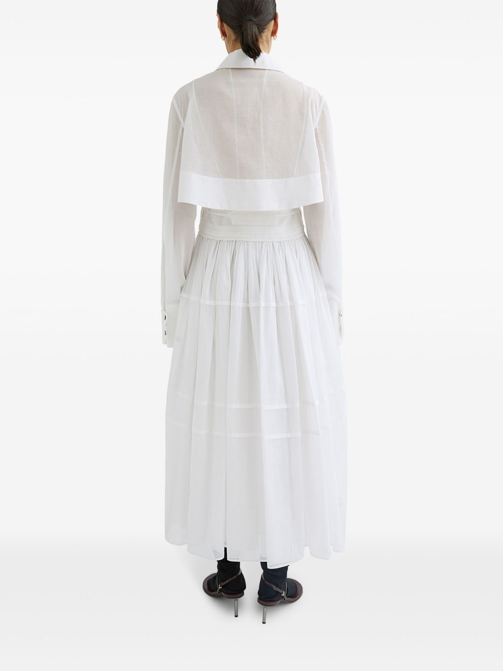 cut-out shirt dress - 3