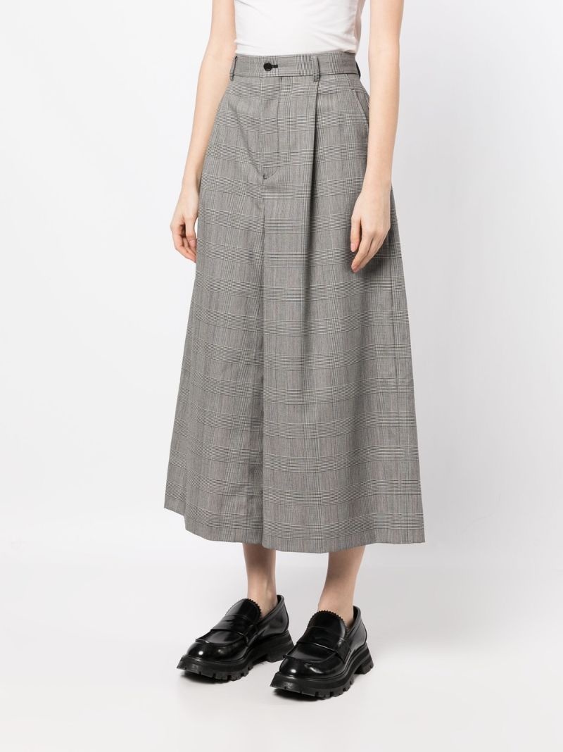 Glencheck cropped trousers - 3