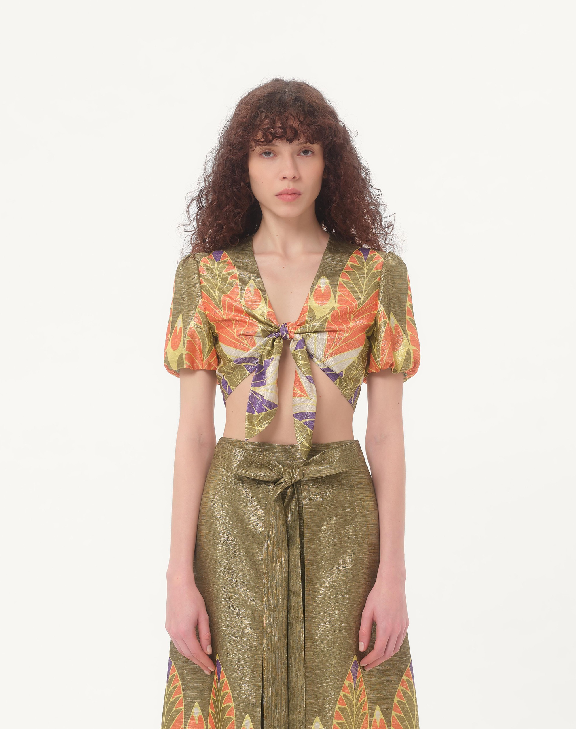 LUREX TOP WITH VOYAGE IMAGINAIRE PRINT - 5