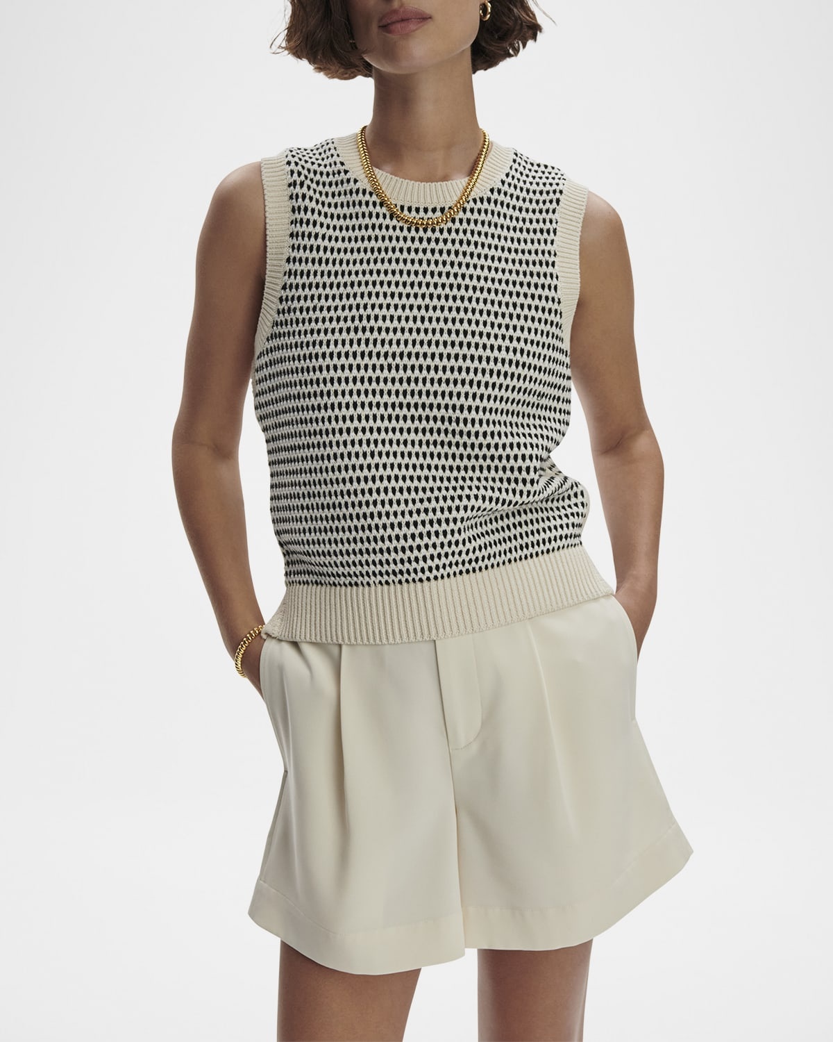 Knowles Textured Knit Vest - 4