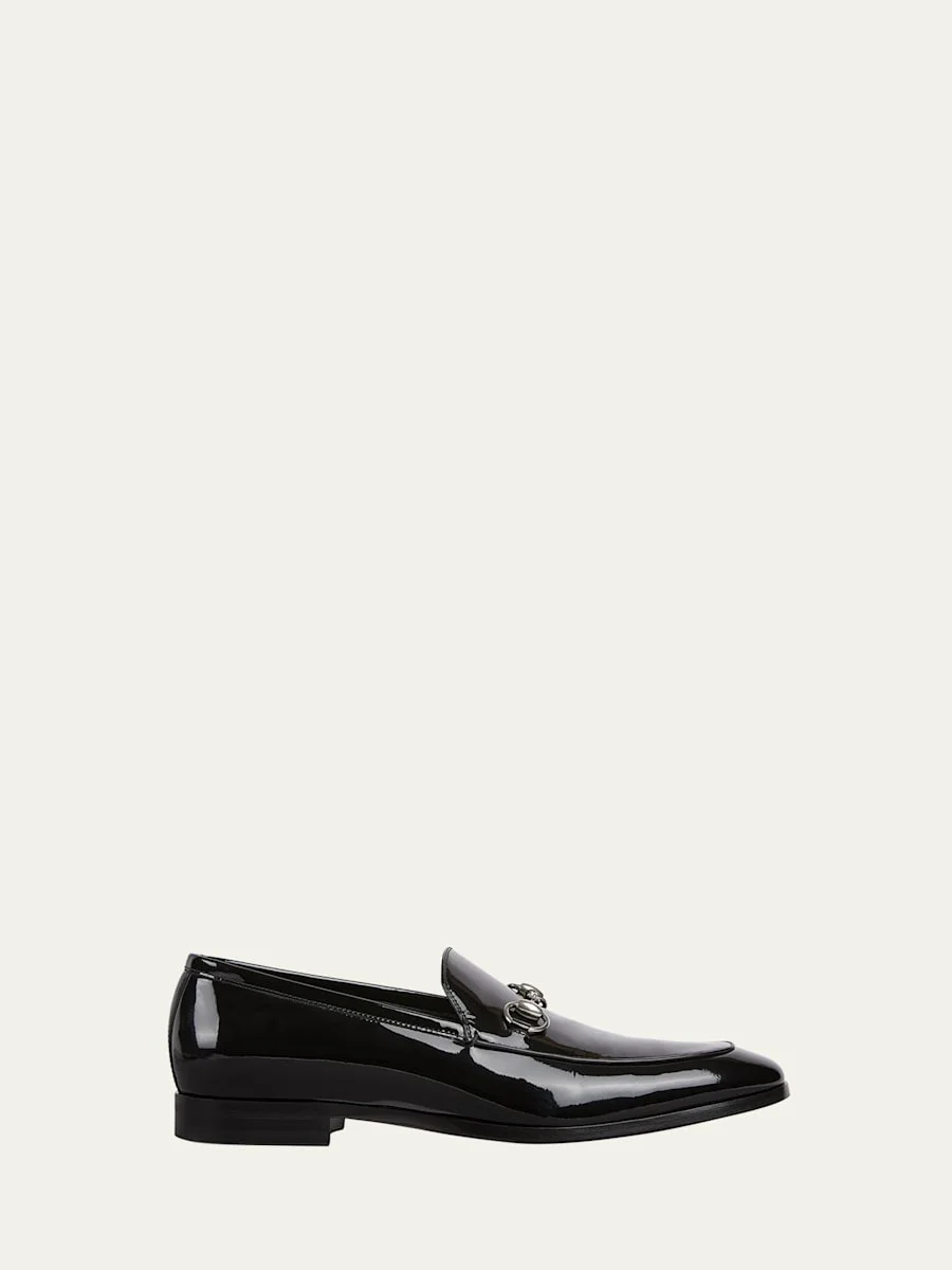 Men's Next Patent Leather Bit Loafers - 1